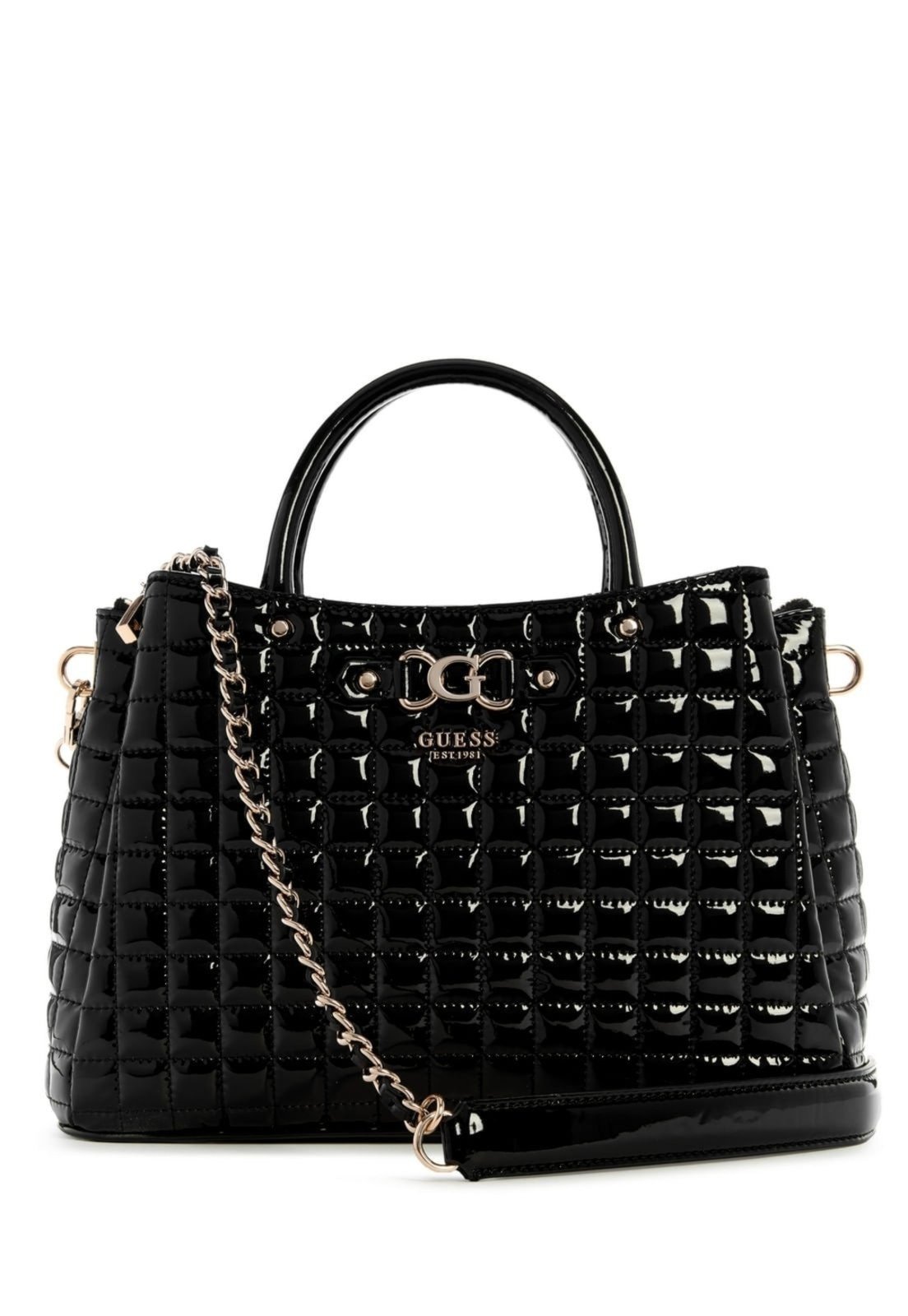 Vista 2 Bolsa Guess Nadira Girlfriend Satchel preto preto