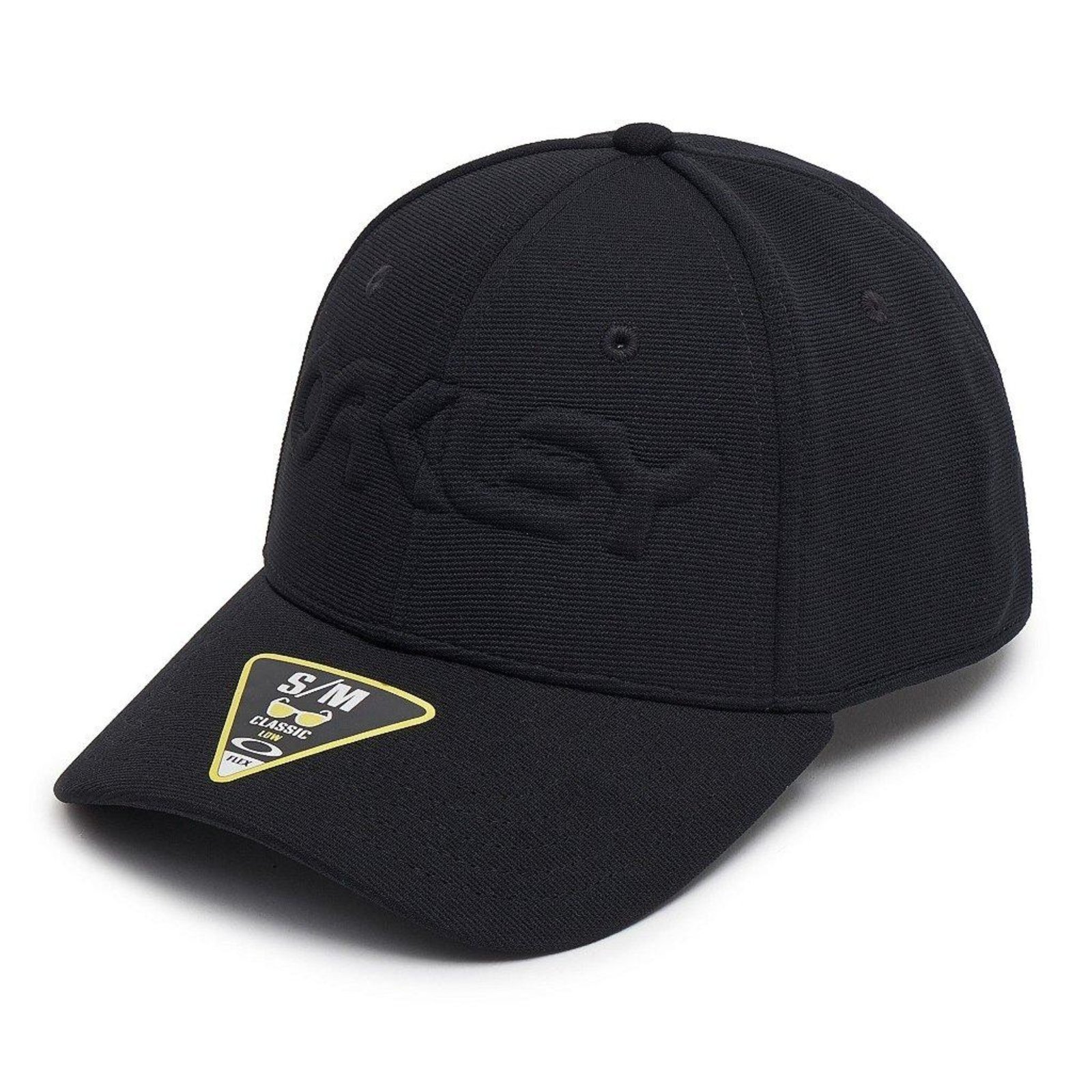 Boné Oakley 6 Panel Stretch Embossed Preto