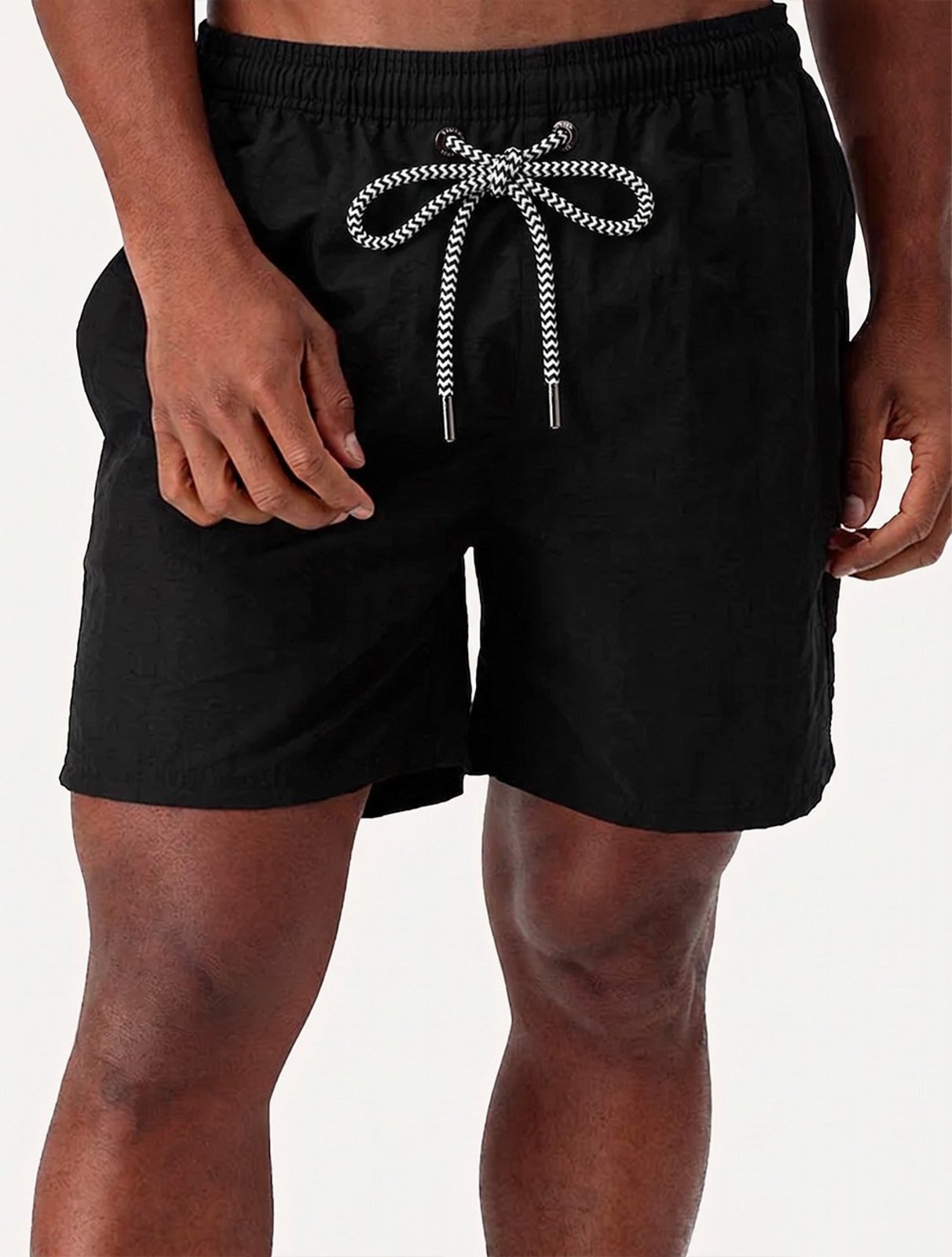 Short Aramis Masculino D'Água Elastico Logo Preto