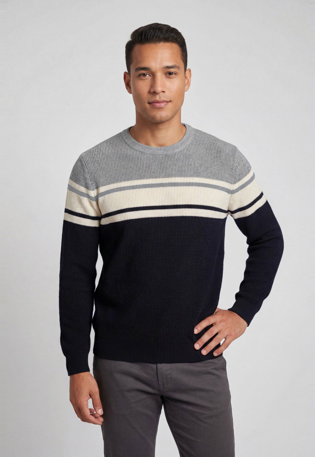 Suéter Masculino Broken Rules Gola Alta Preto