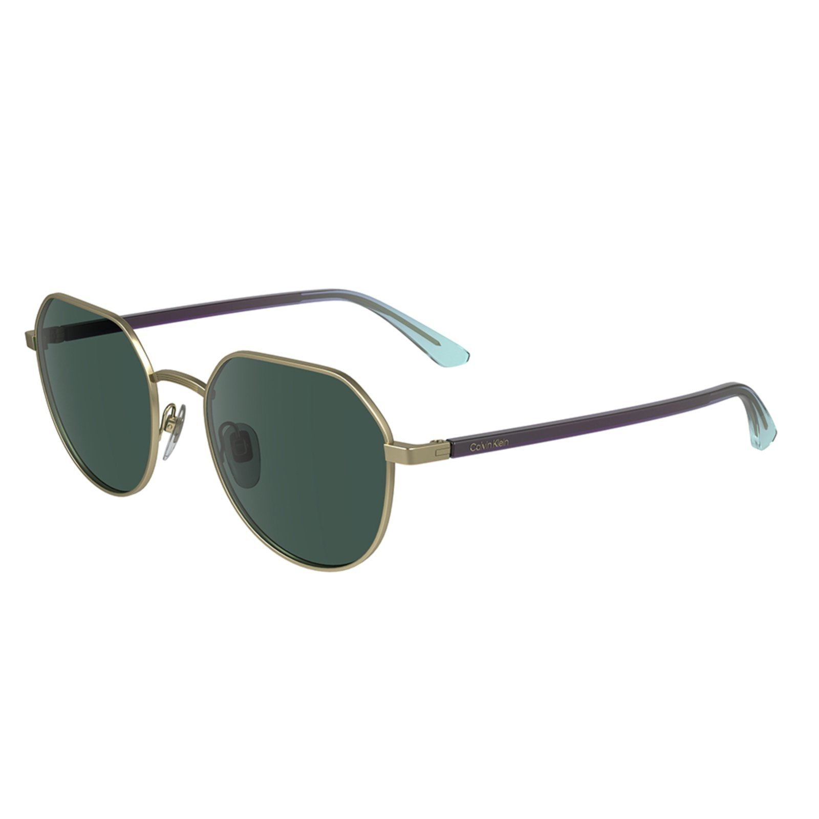 Vista 2 Óculos de Sol Calvin Klein CK23125S 720 dourado Calvin Klein dourado