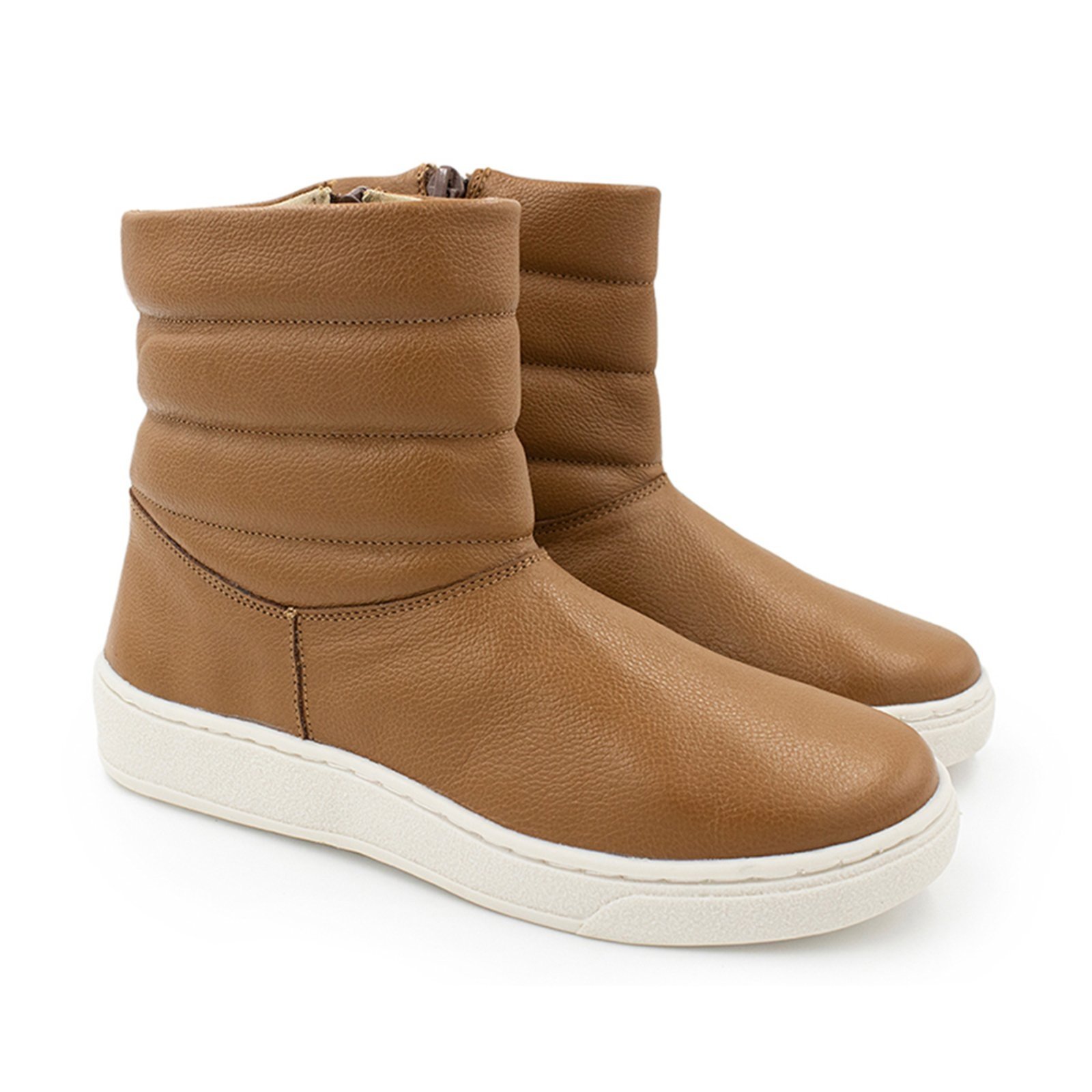 Vista 2 Infantil - Bota Menina Blue Olivia Couro Capuccino Blue Infantis caramelo blue Blue Infantis caramelo blue