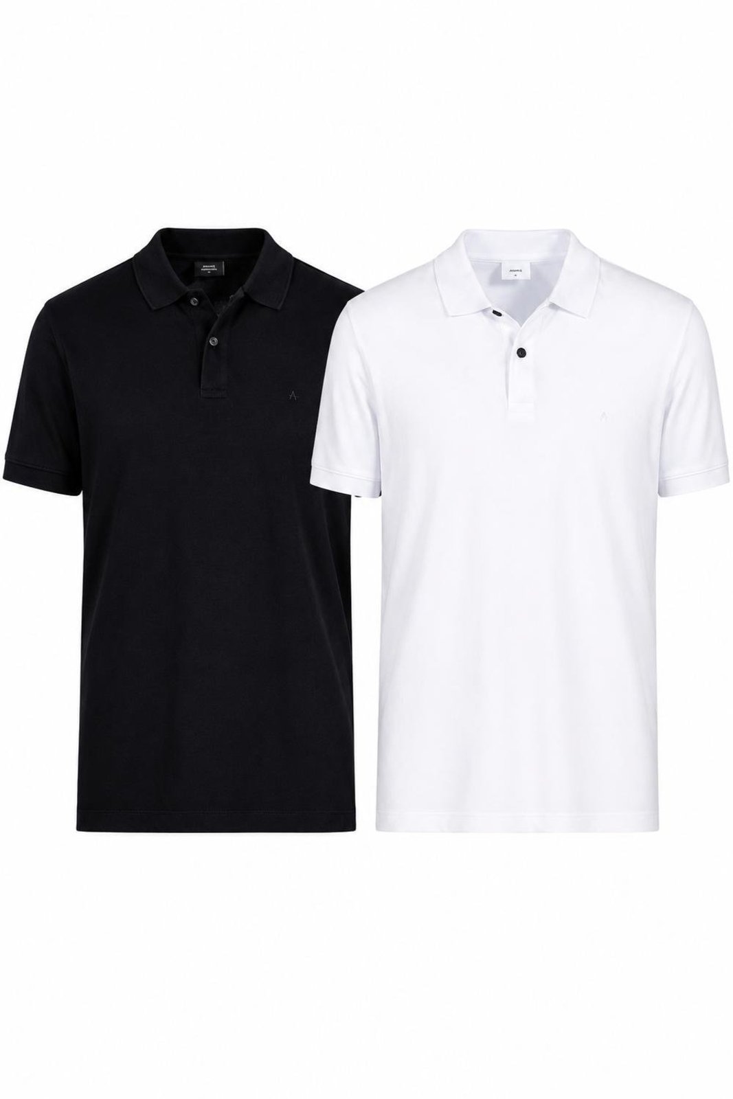 Kit Aramis 2 Polos Pima Preto e Branco