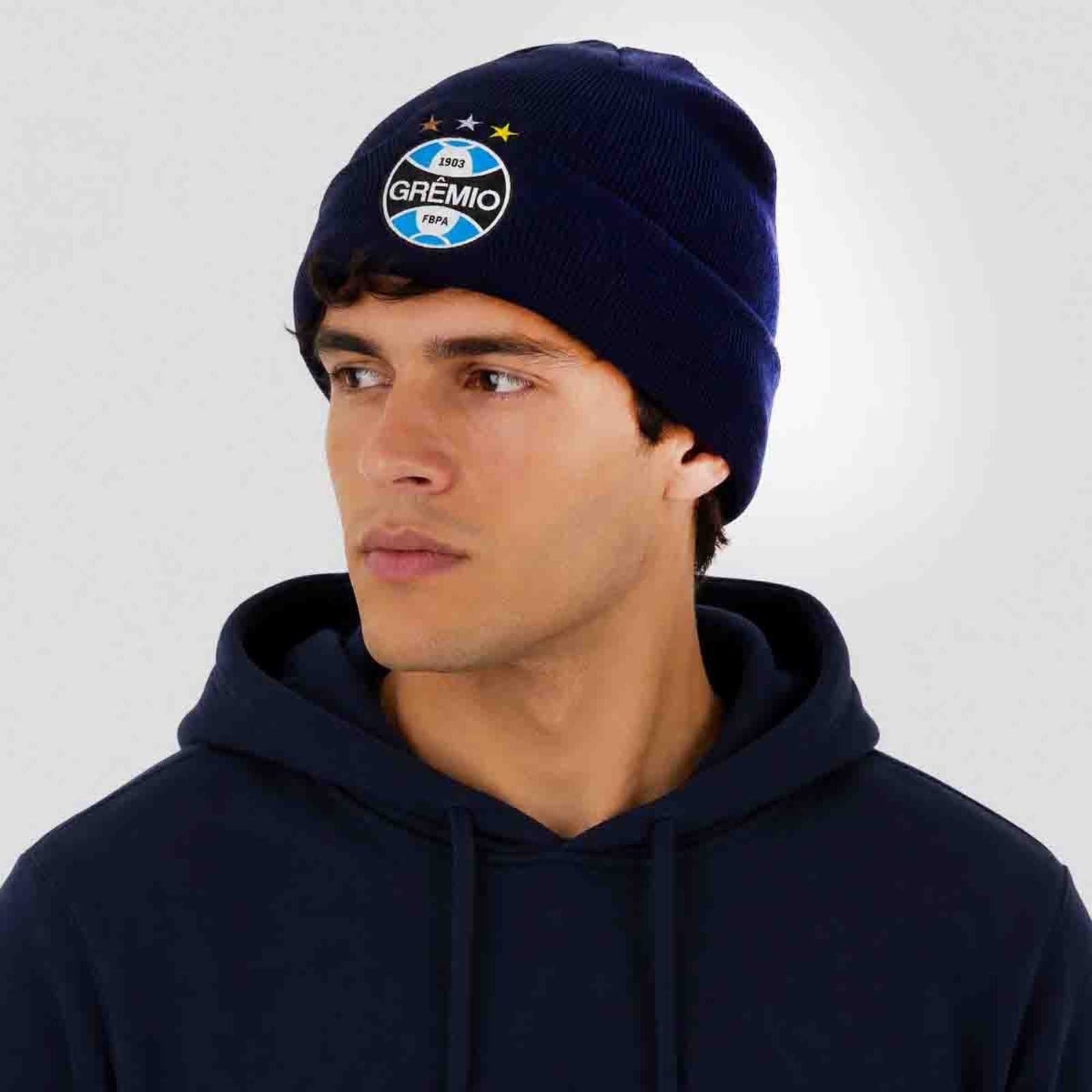 Gorro Grêmio Logo Marinho
