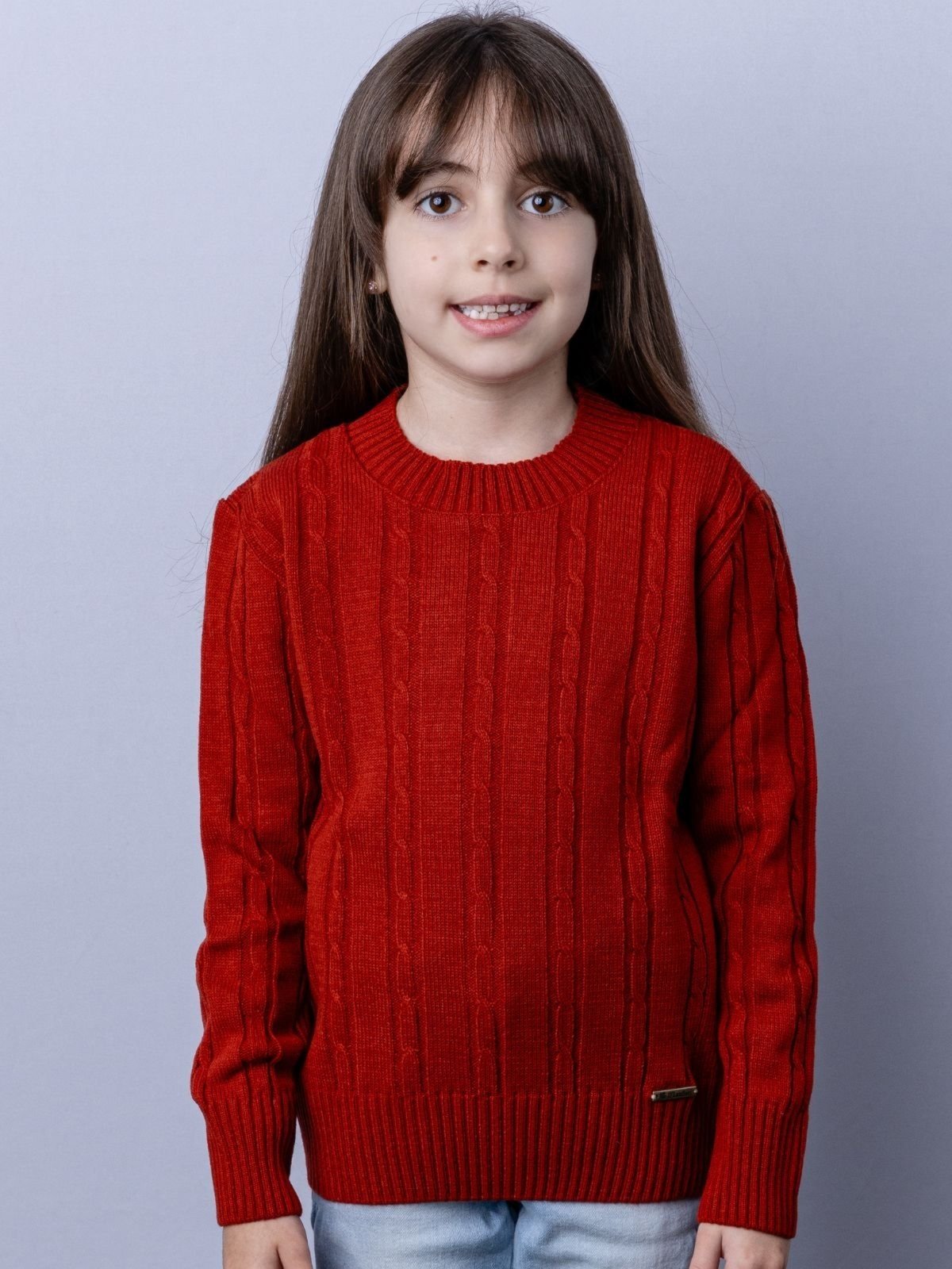Infantil - Blusa Menina Com Trabalhado