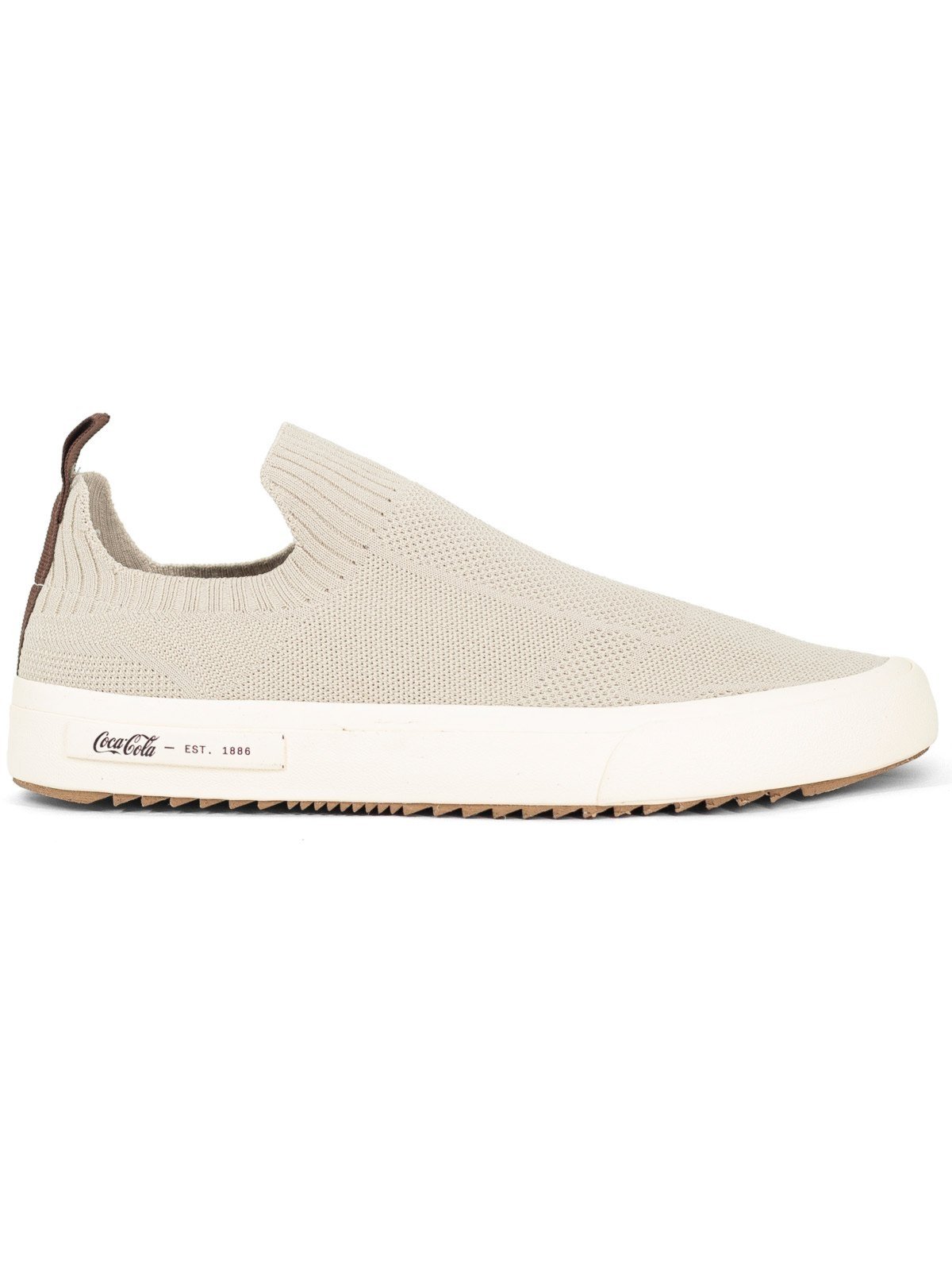 Tênis Masculino Coca Cola Knit Stamp Chronos Casual Confortável Elástico 2350 Branco Off White