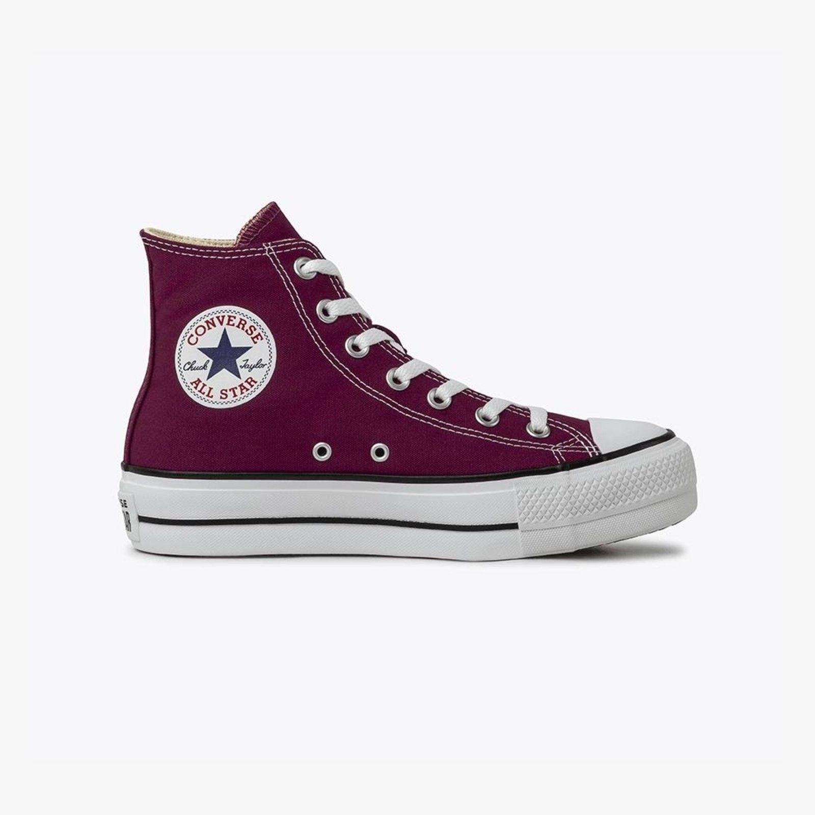 Tênis Chuck Taylor All Star Lift Canvas Cano Alto Bordô
