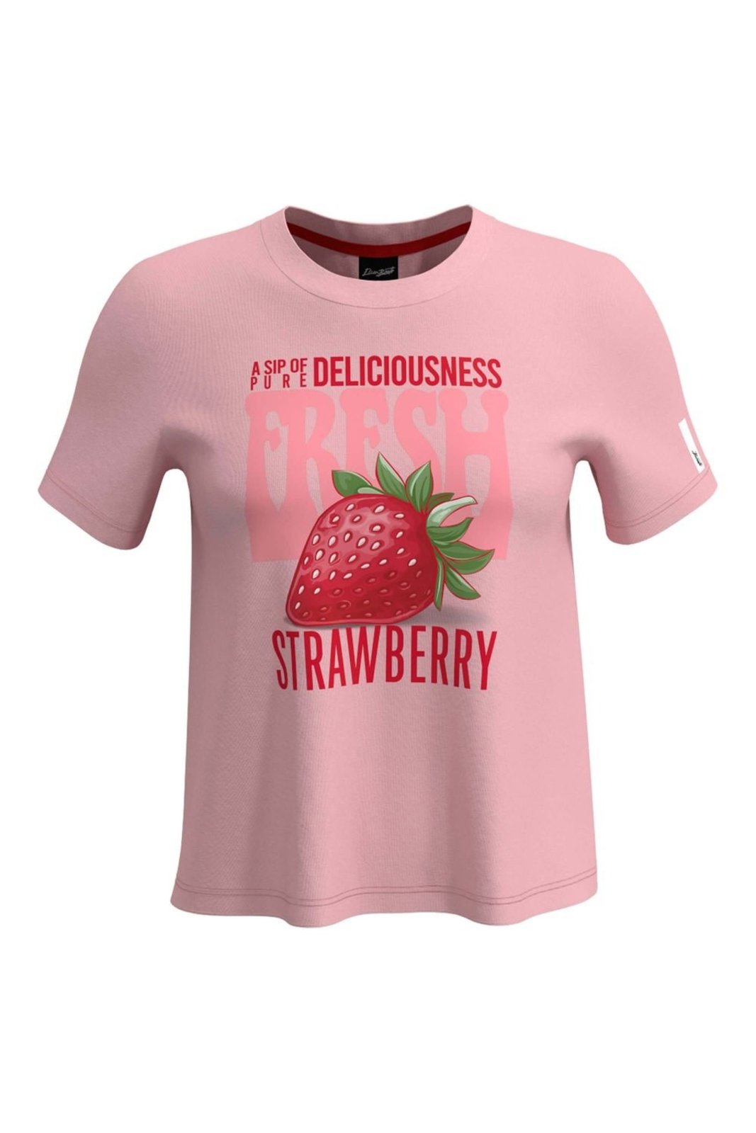 Infantil - Blusa Juvenil Curta Estampada Beats Rosa