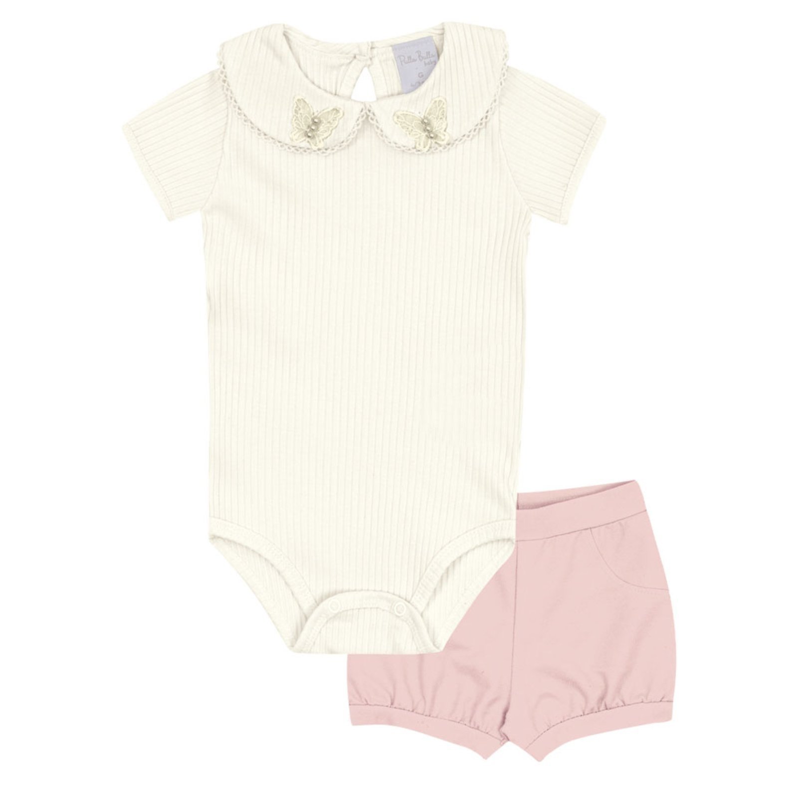 Infantil - Conjunto Bege Pulla Bulla Menina - 53221-1271