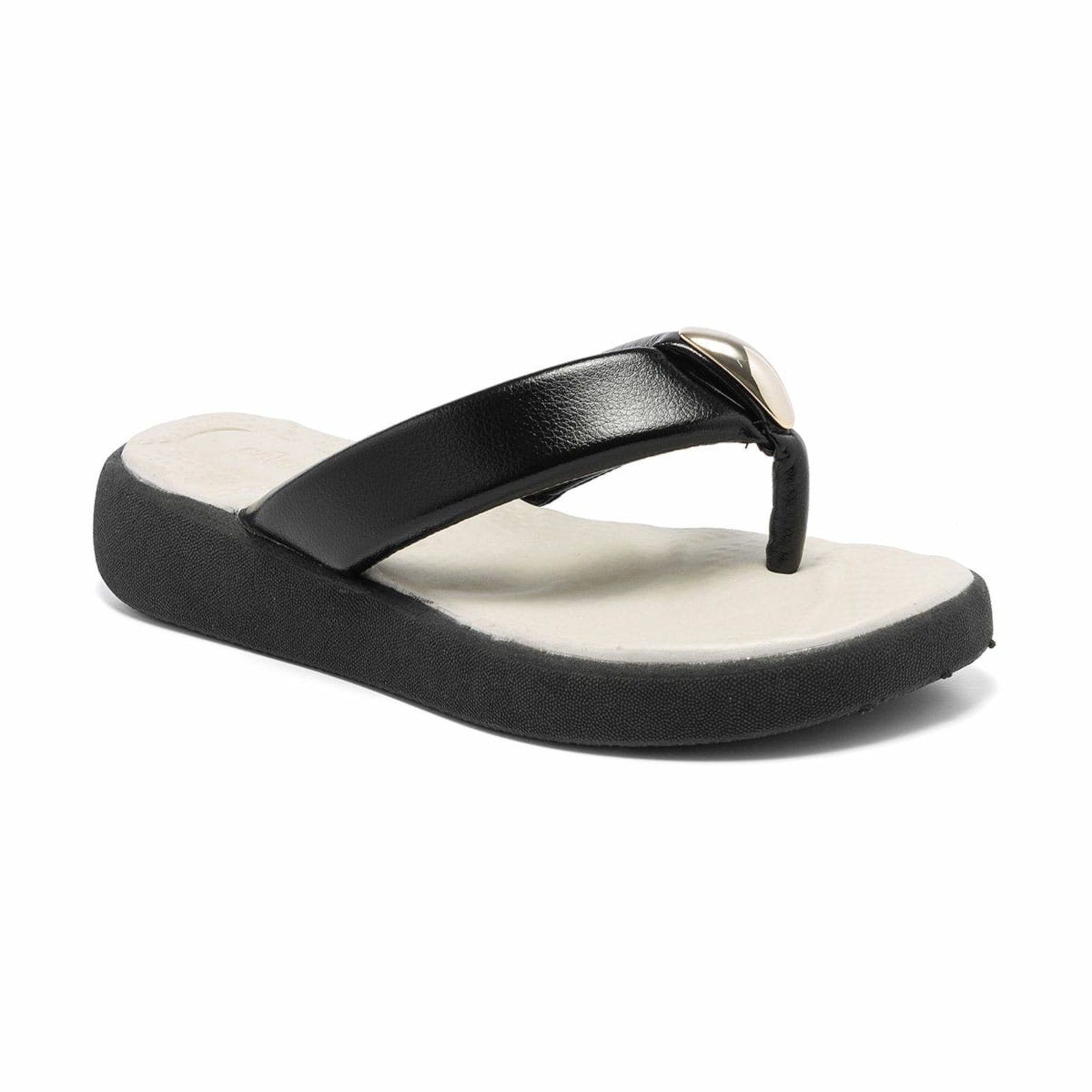 Vista 3 Chinelo Confort Ortopédico Massageador Leve Confortável Silvia Bertuccio preto Silvia Bertuccio preto