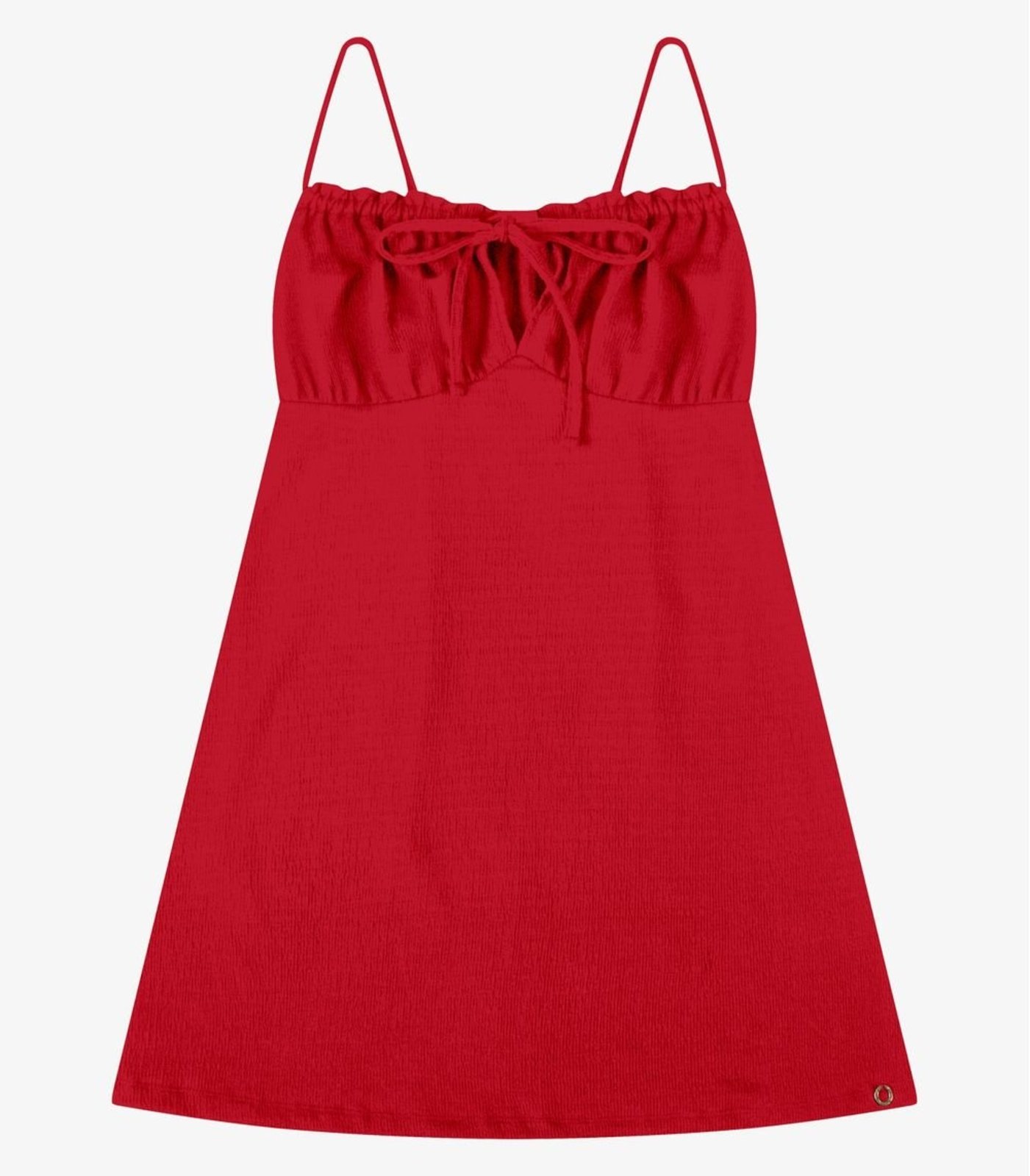 Infantil - Vestido Feminino Justo De Alça Minty Vermelho
