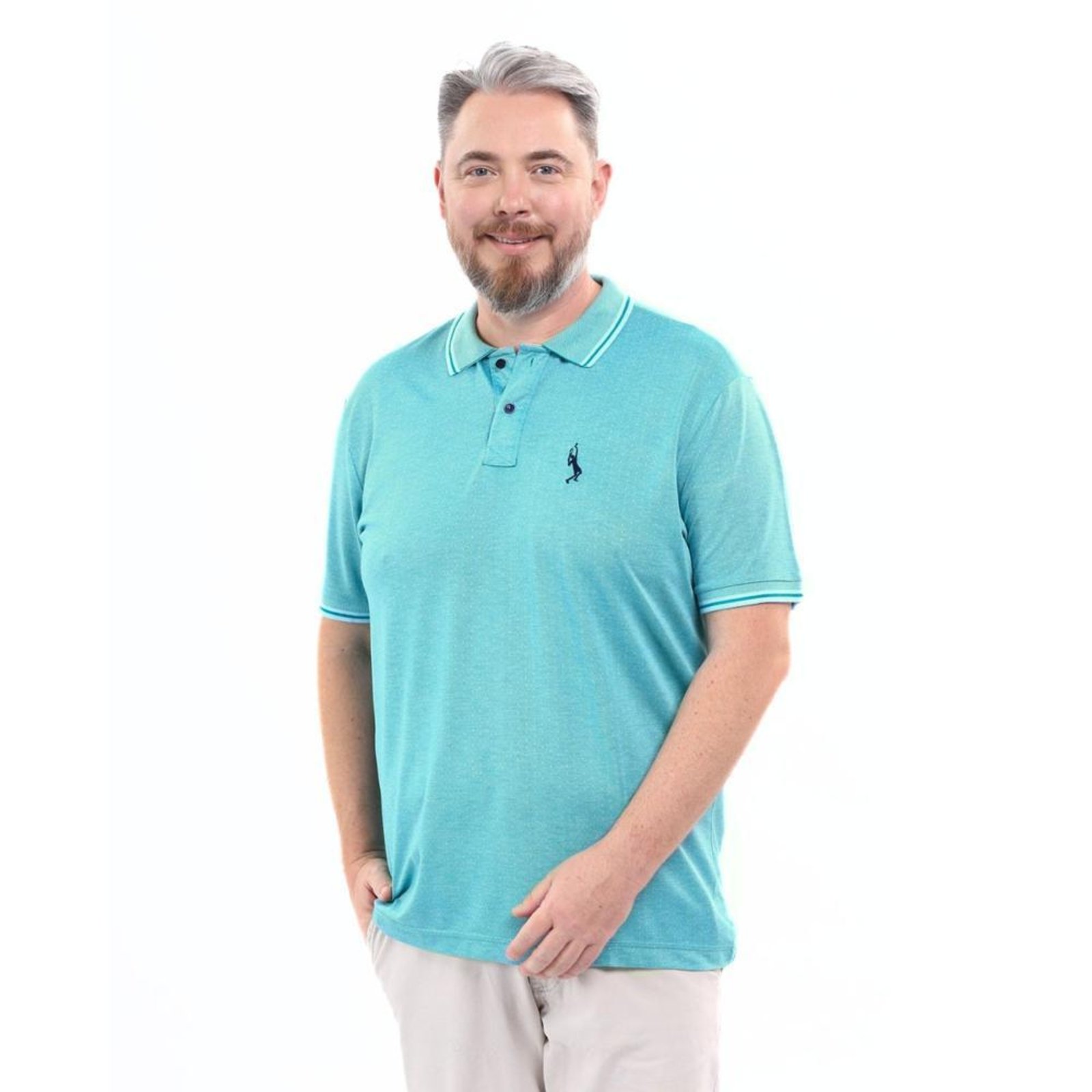 Camisa Polo Plus Masculina Piquet Conforto