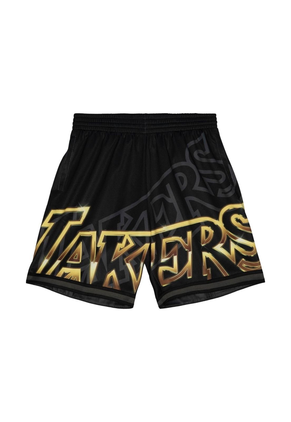 Shorts Mitchell & Ness Jersey Big Face 4.0 Fashion Los Angeles Lakers Preto