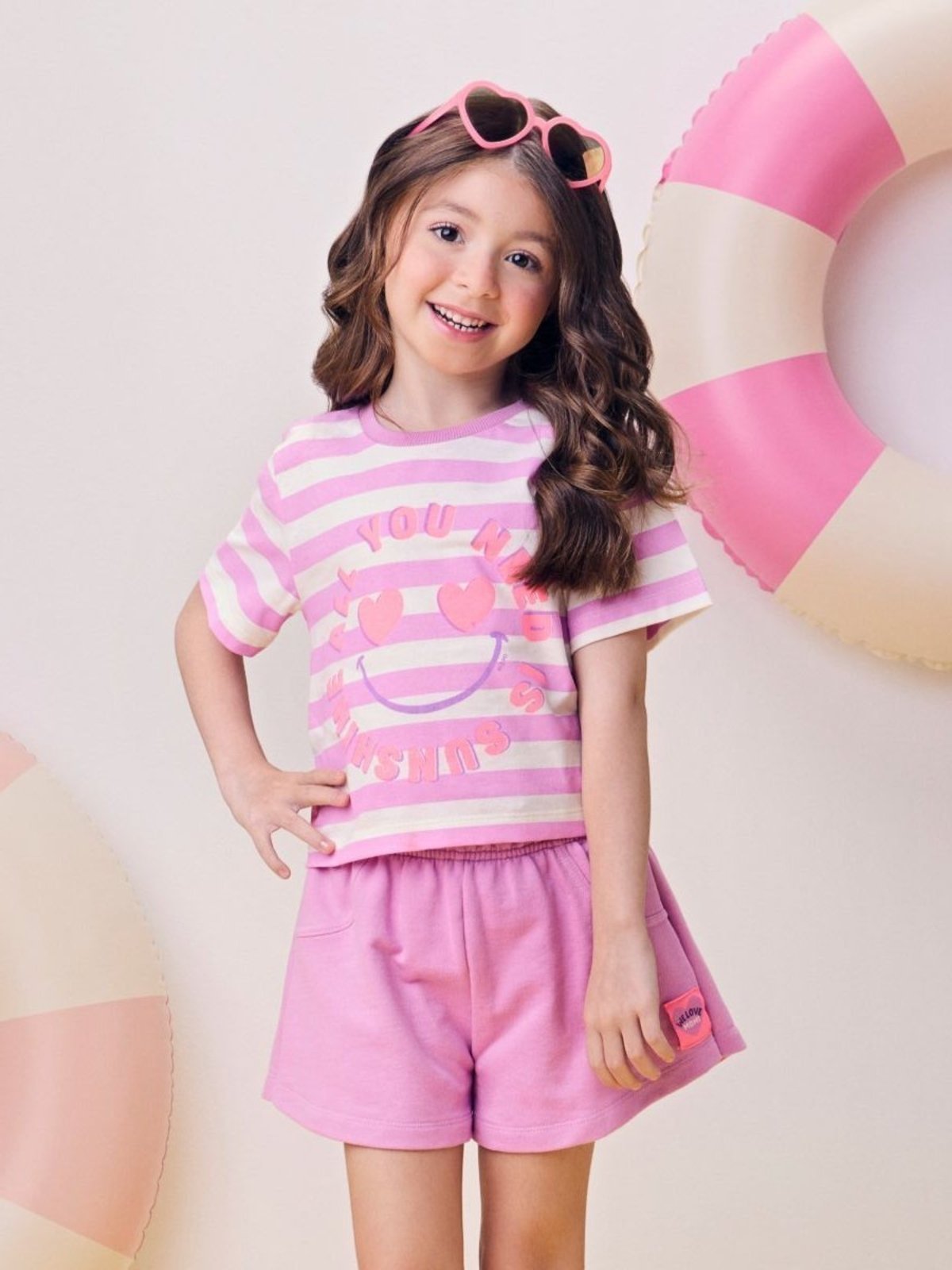 Infantil - Conjunto Listrado Smile Clochard