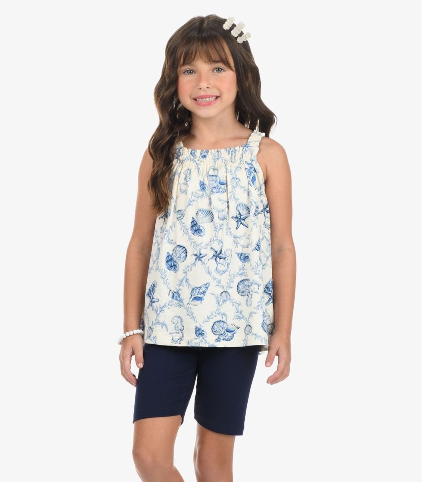 Infantil - Conjunto Regata Com Ciclista Rovi Bege