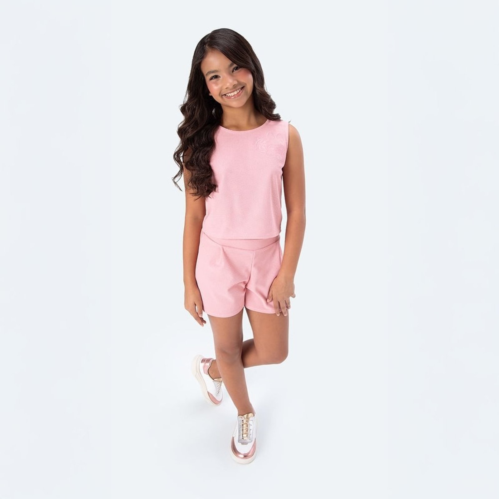 Infantil - Conjunto Curto Alfaiataria Menina Lilica Ripilica