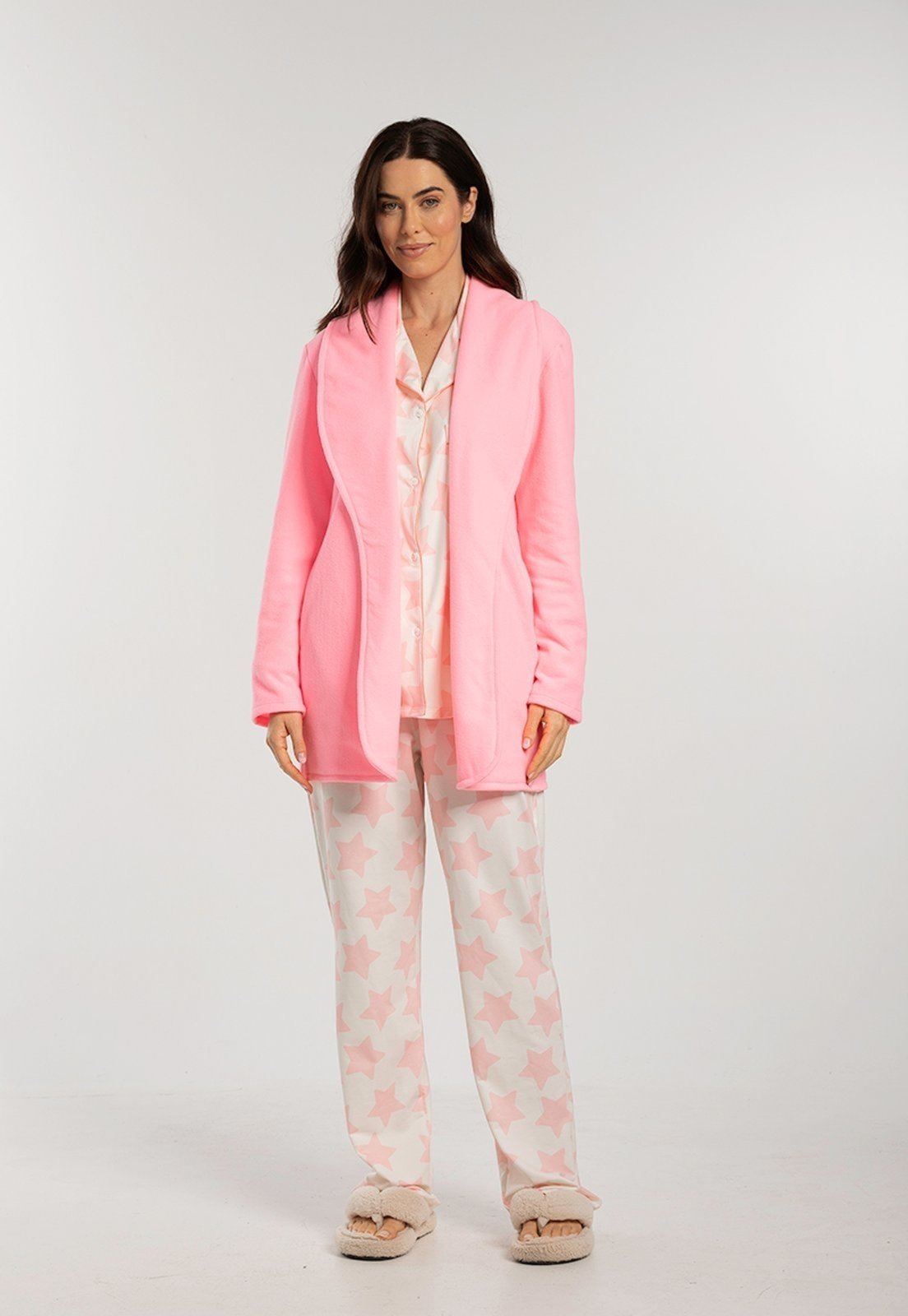 Casaco Teddy em Soft Fleece Térmico Feminino