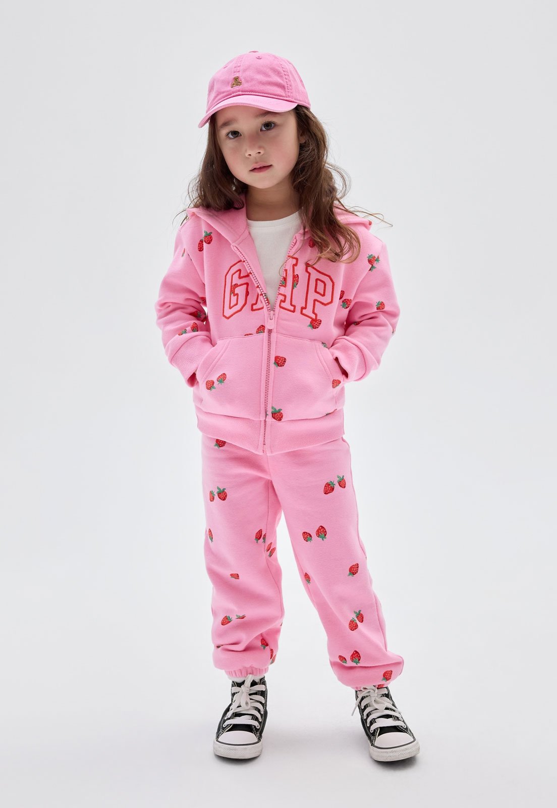 Calça GAP Jogger Morangos Rosa