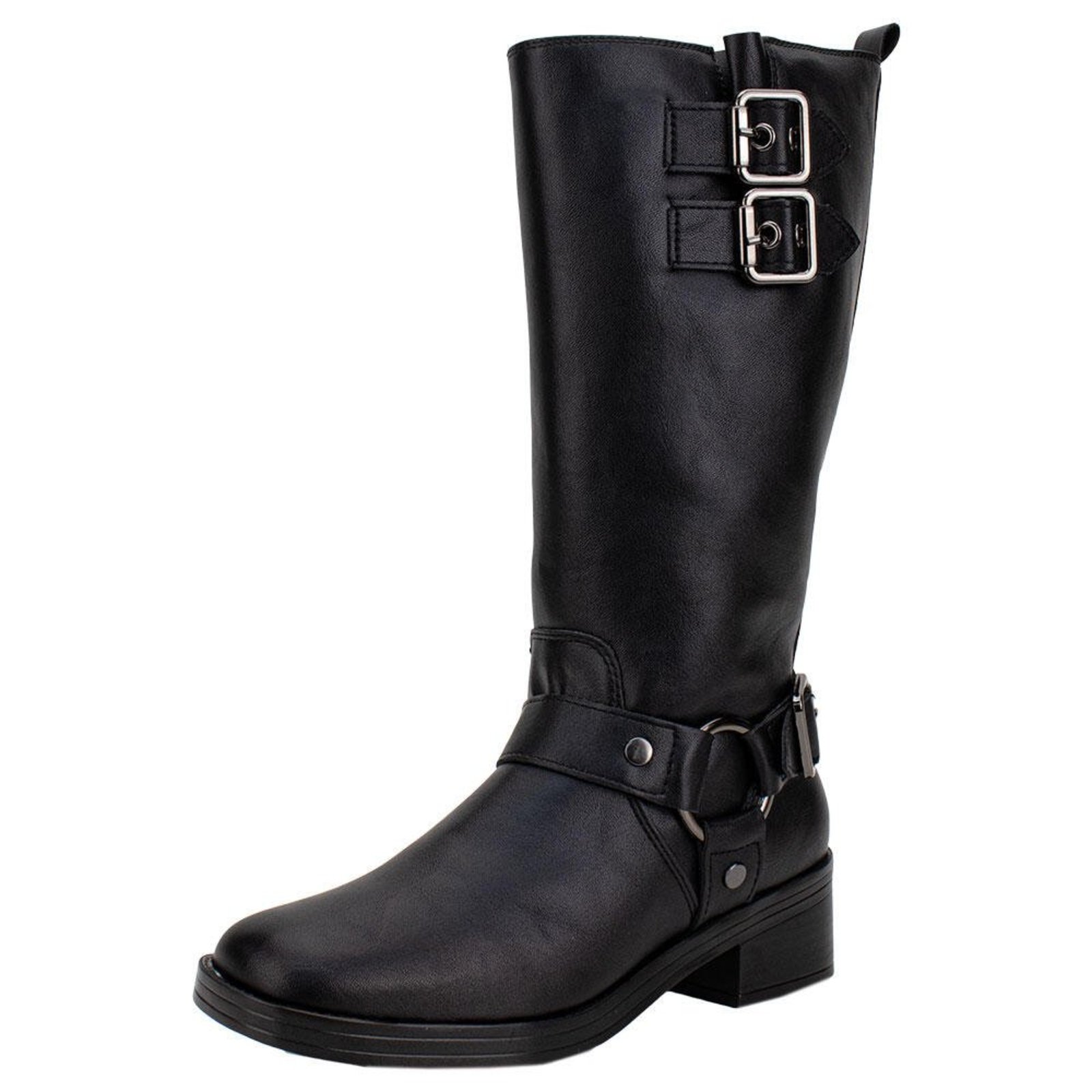 Bota Feminina Cano Alto Via Marte 035017 5833517 Preto