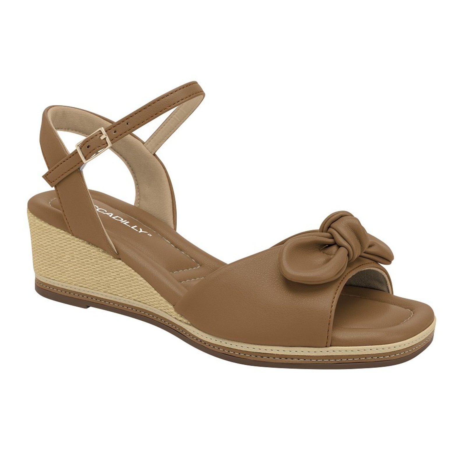 Sandalia Anabela Piccadilly Piccadilly 409076 Feminino - Mascavo
