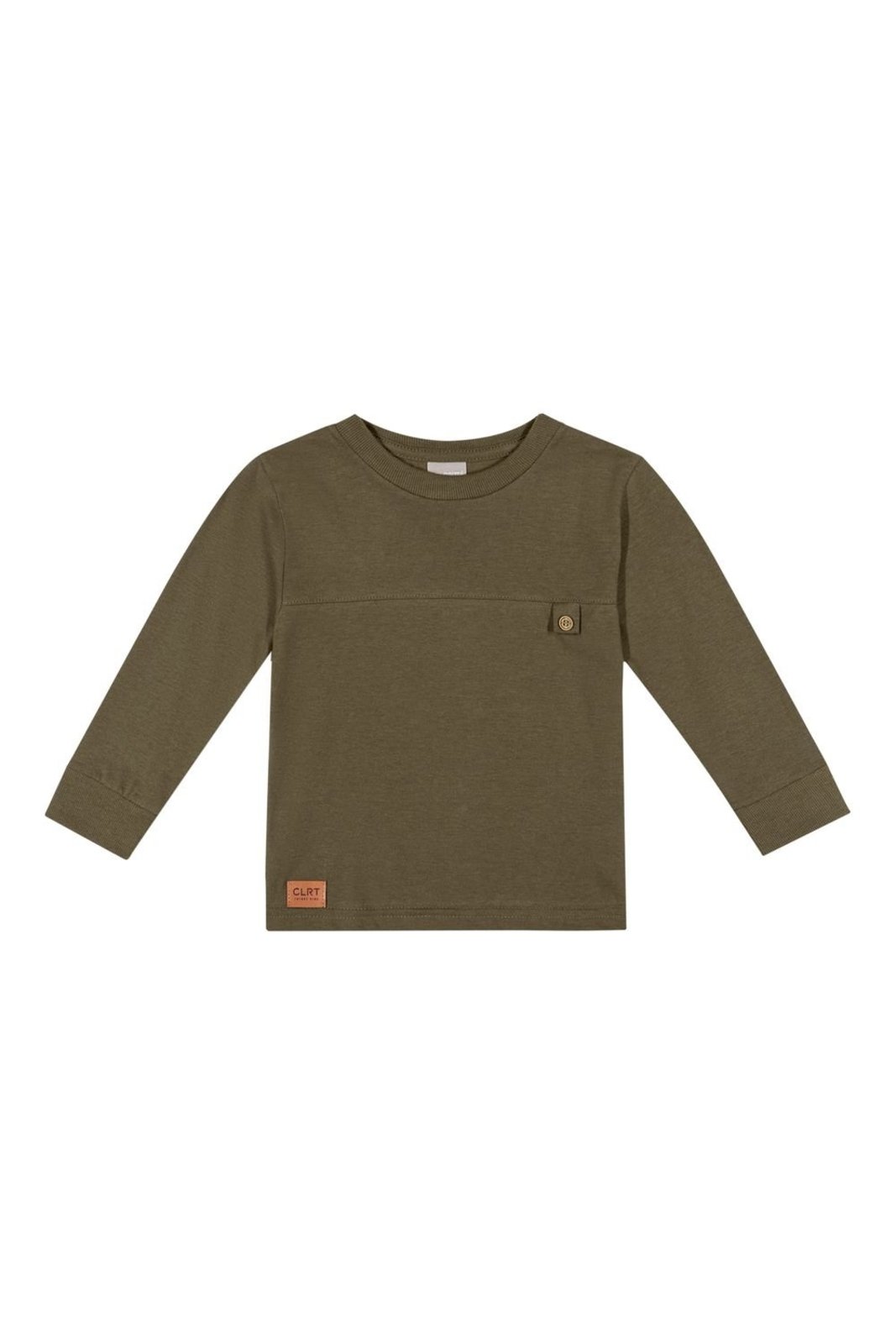 Infantil - Camiseta Menino Detalhe Botão Colorittá Verde