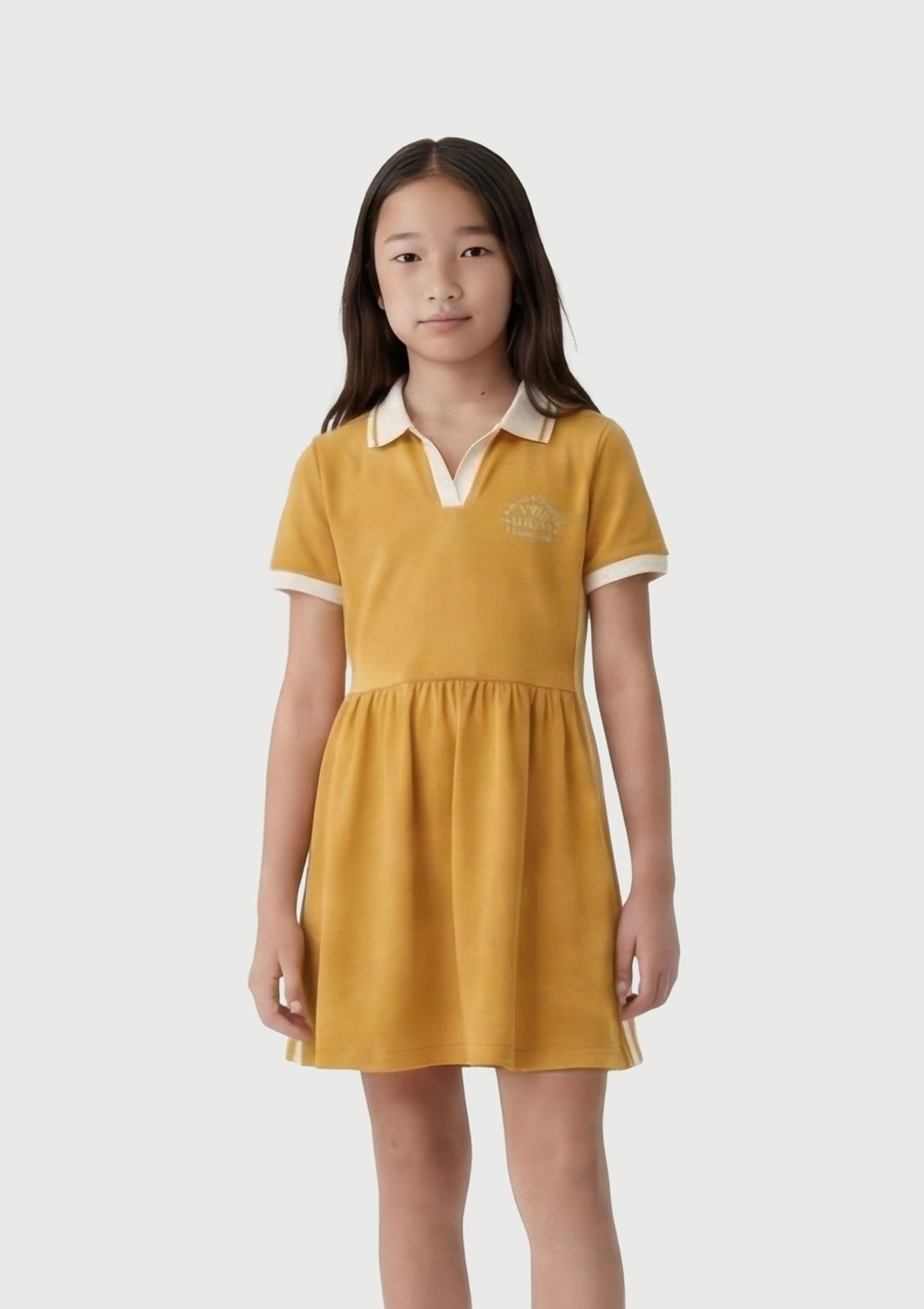Infantil - Vestido Polo Curto Em Malha Drop Brasil Hering