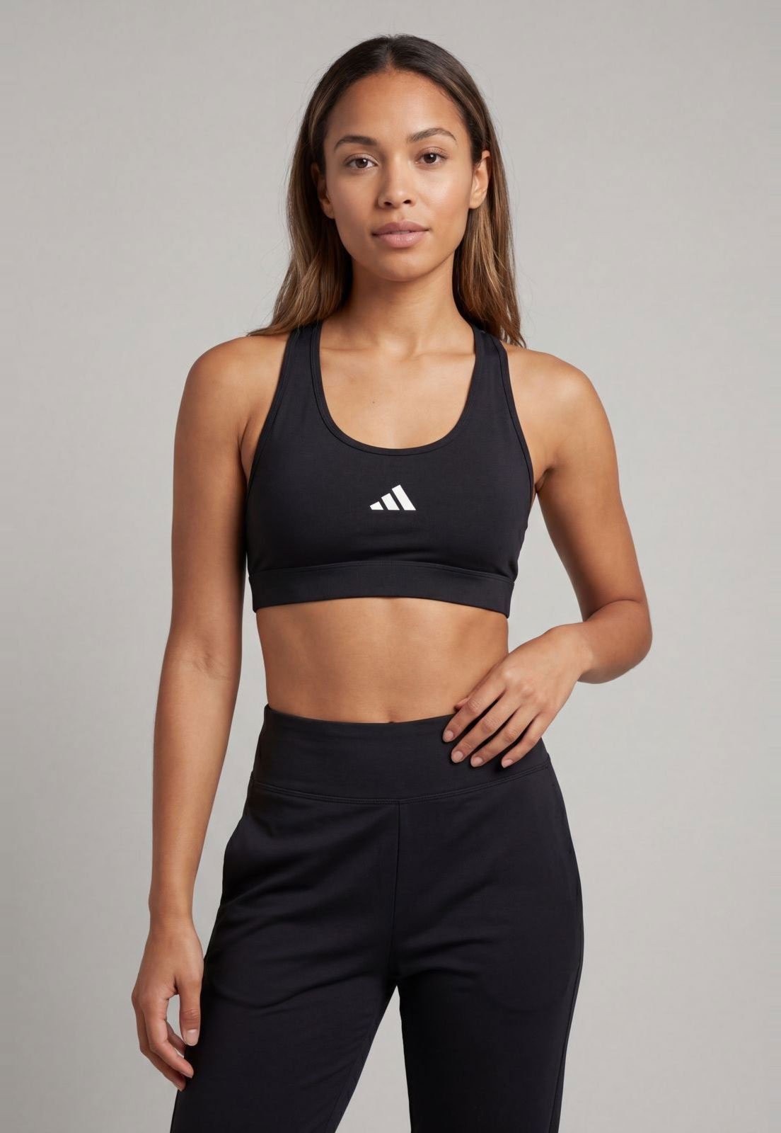 Top Feminino adidas Performance Alças Largas Preto
