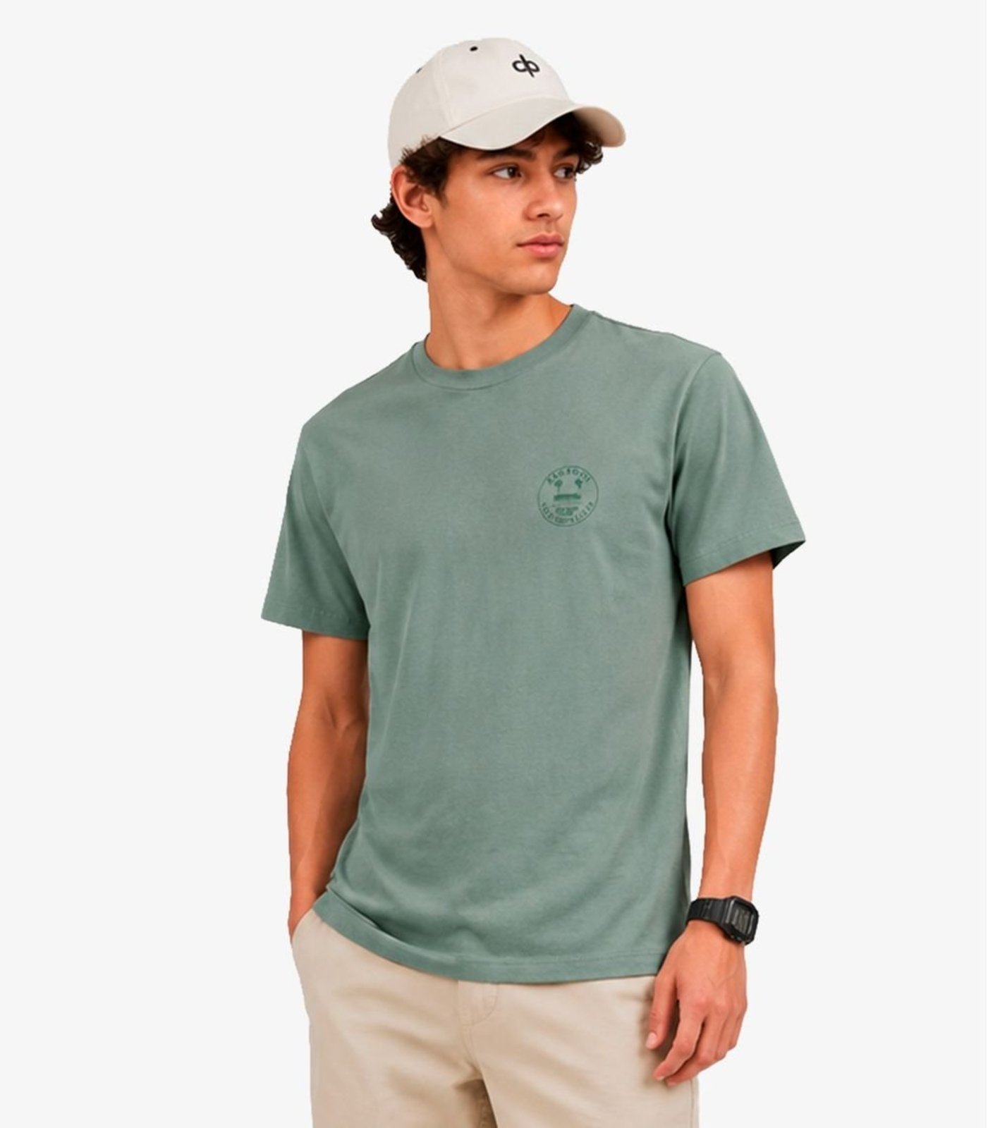Infantil - Camiseta Masculina Com Estampa Localizada Minty Verde