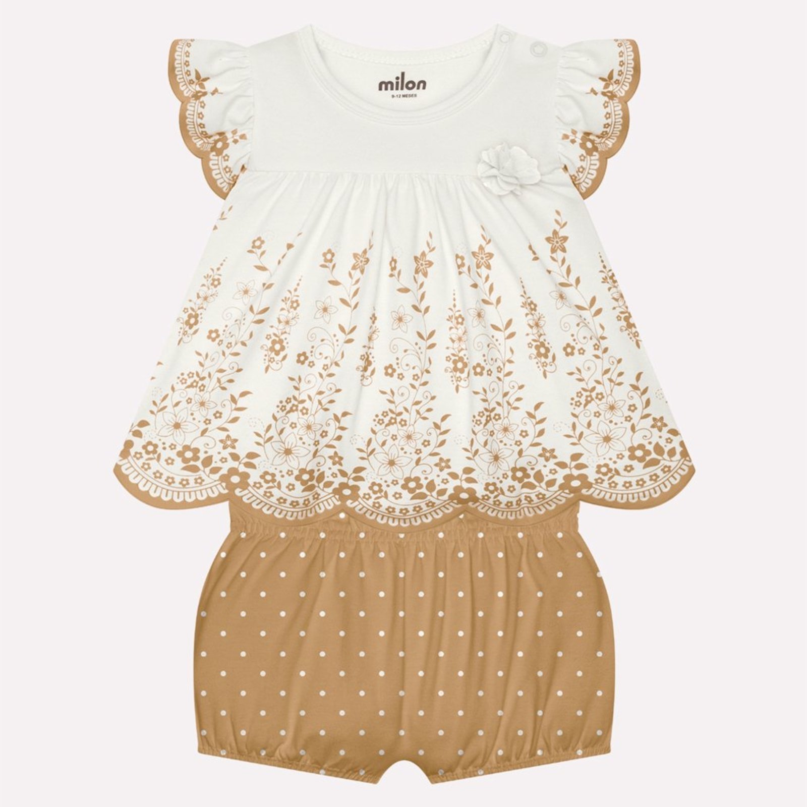 Infantil - Conjunto Menina em Cotton Milon
