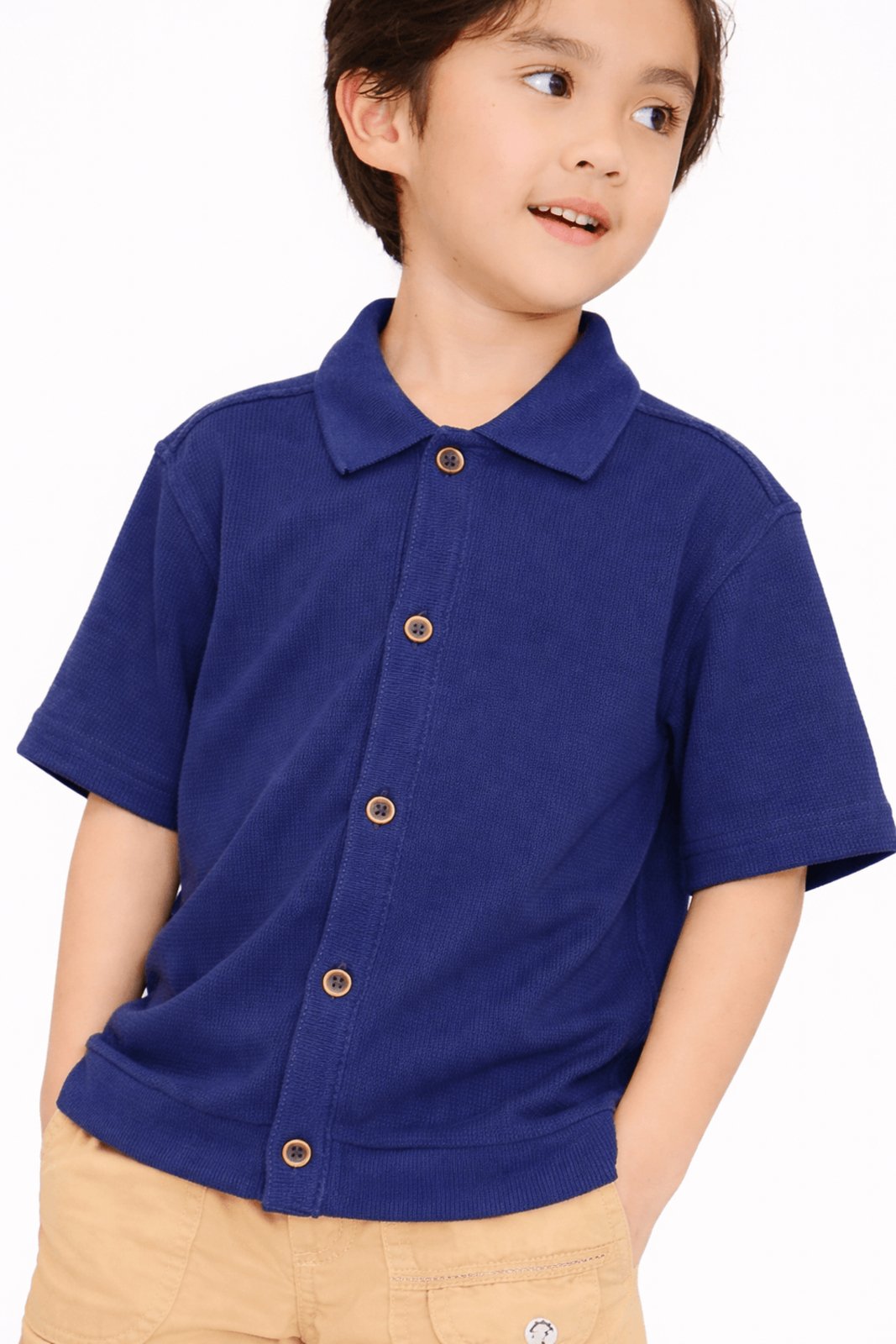 Infantil - Camisa Menino Pangeia Alphabeto Marinho Azul