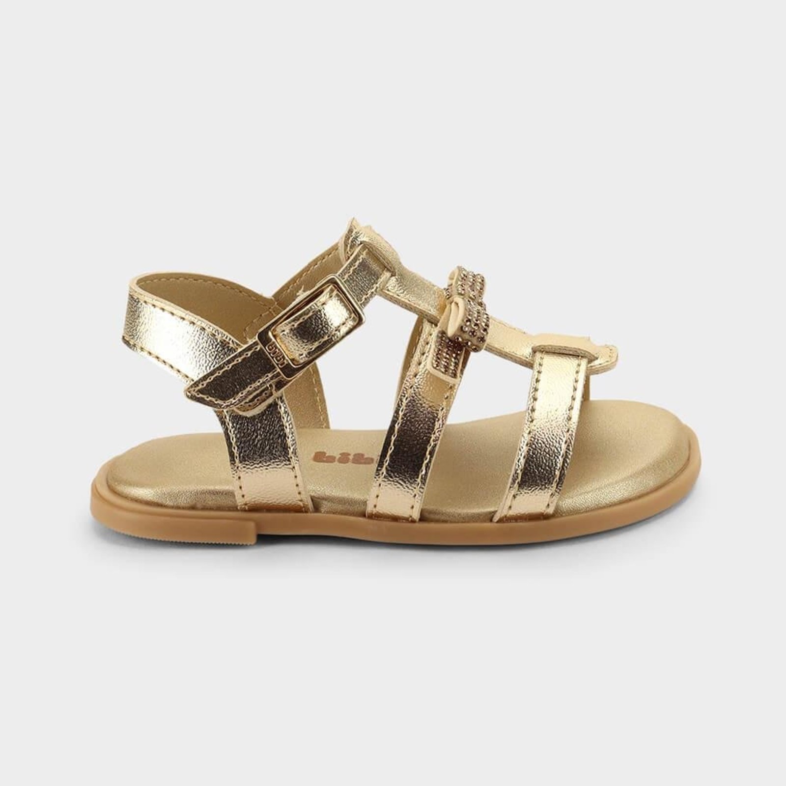 Infantil - Sandália Bibi Shine Mini Dourada 20