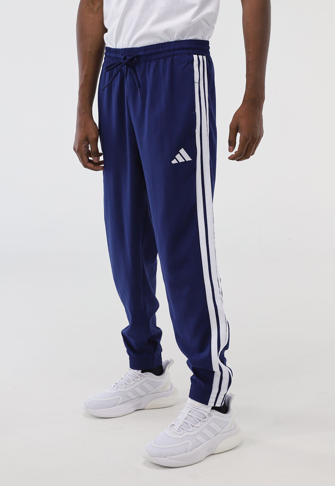 Calça adidas Sportswear Jogger Essentials 3 Stripes Azul