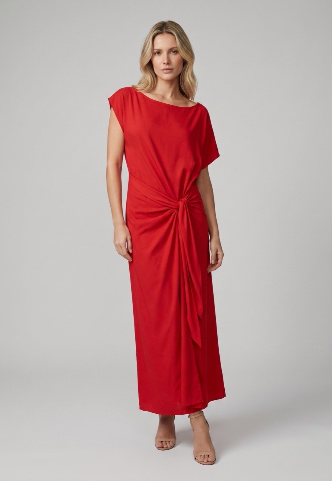 Vestido Lez a Lez Tecido Istambul Vermelho