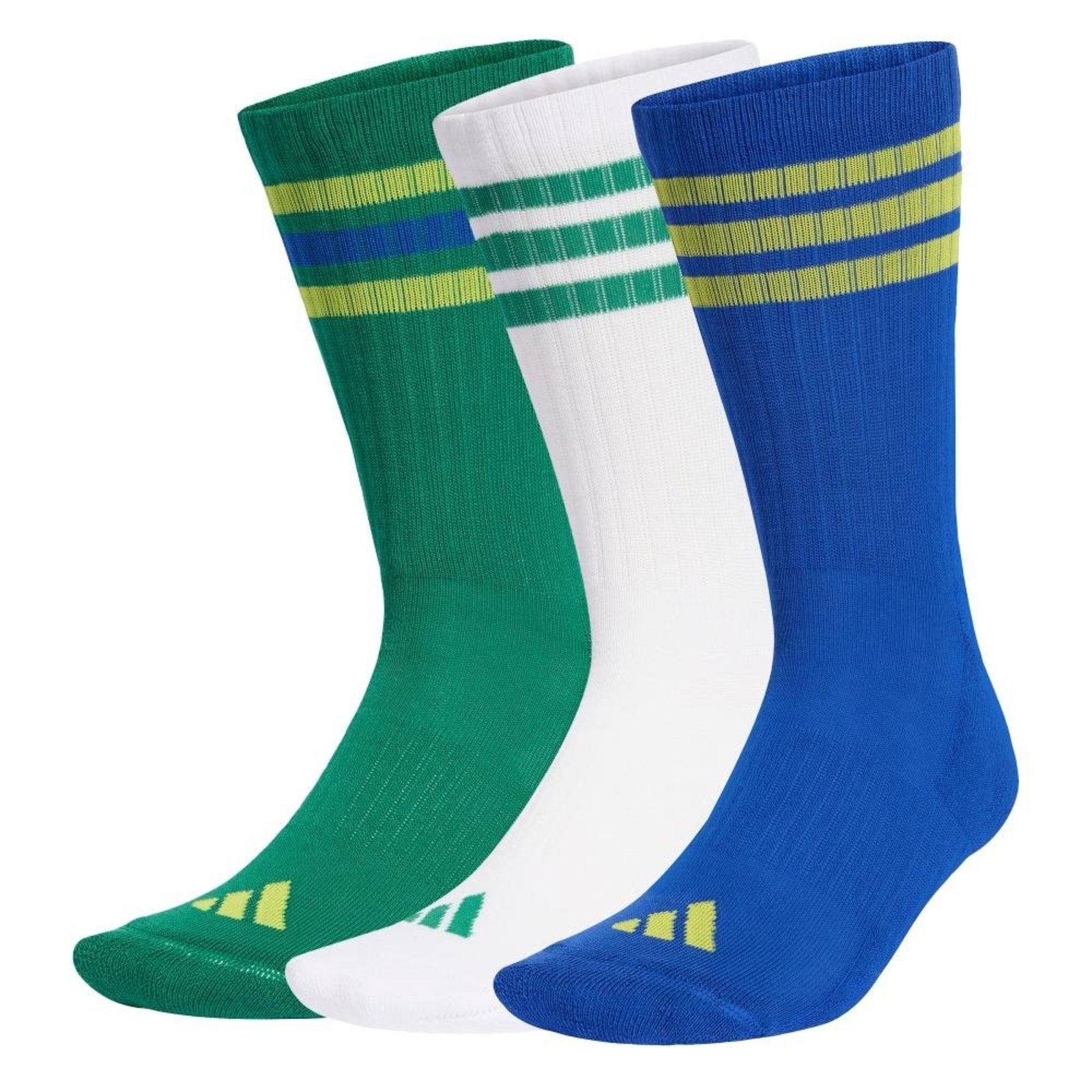 Meias Acolchoadas Três Listras (3 Pares) adidas Performance Verde