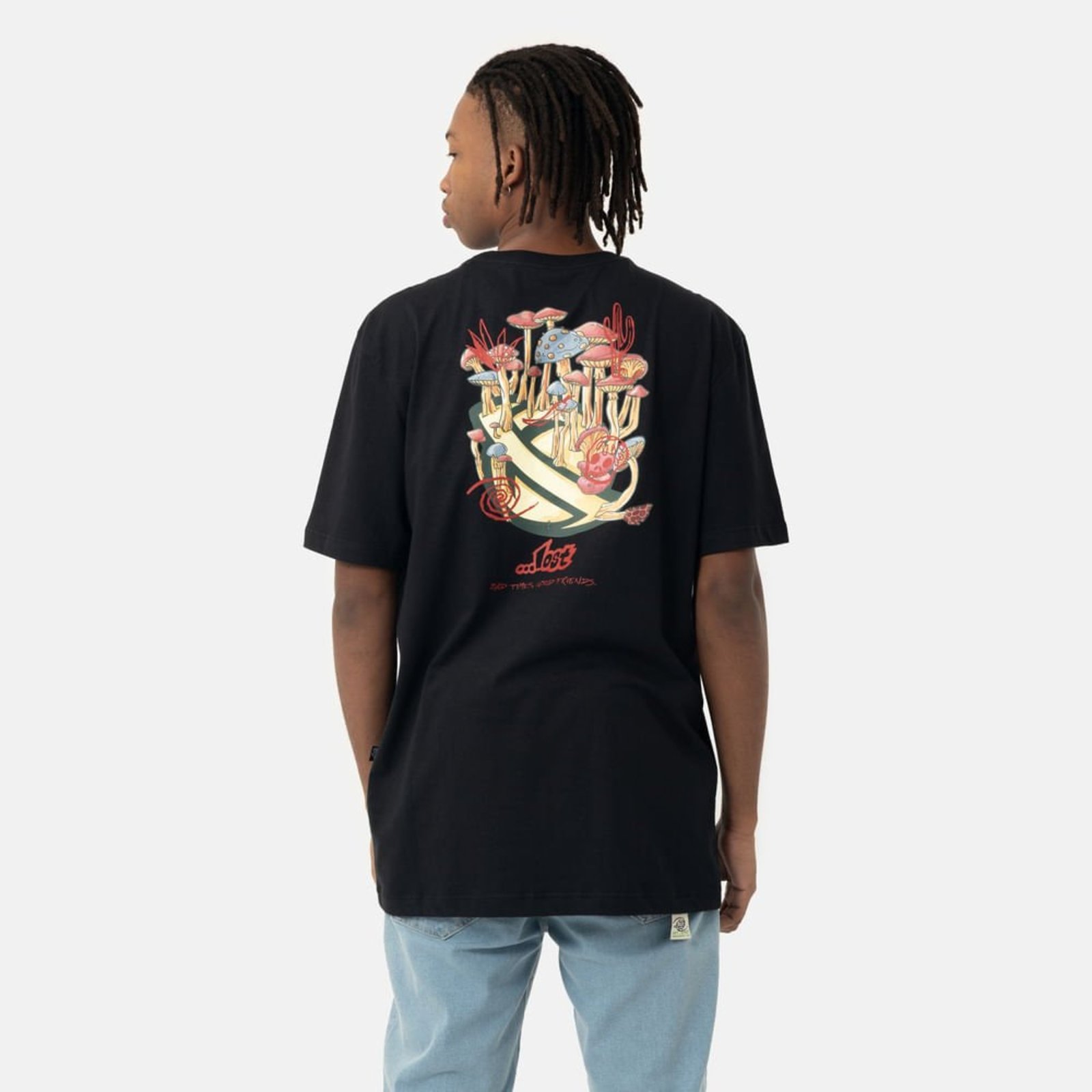 T-Shirt Lost Mushroom-Preto-M PRETO