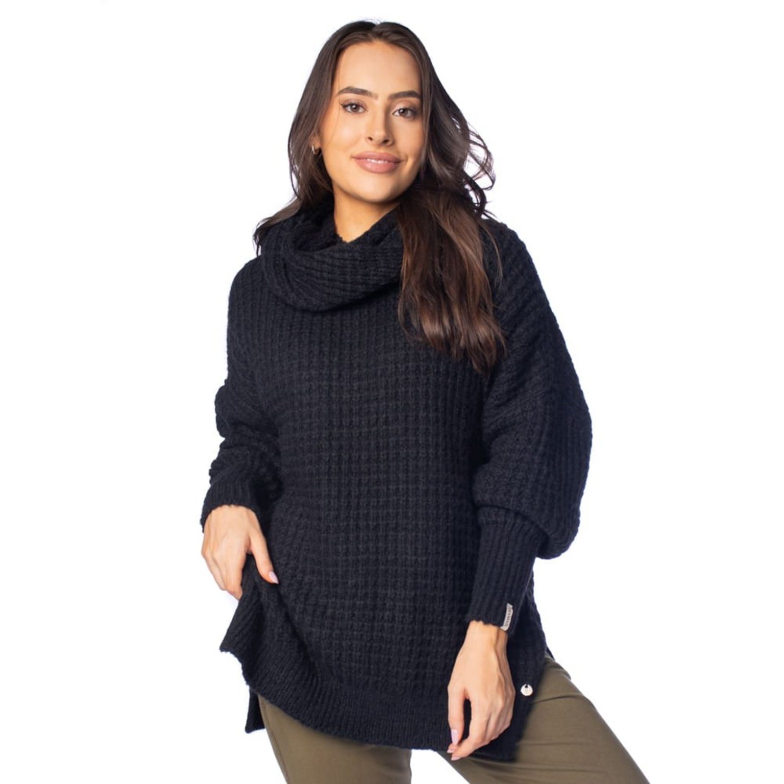 Blusa Feminina Biamar Tricot Gola Removível Preto