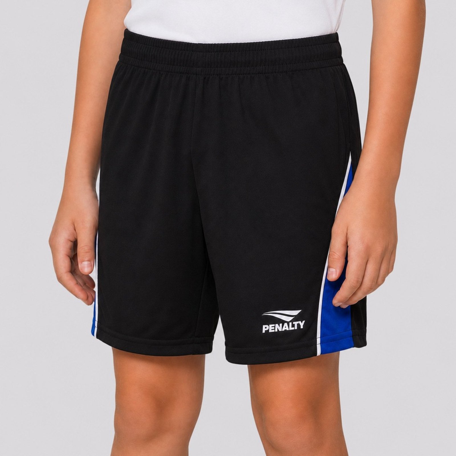 Calção Penalty Shoulder Juvenil Preto e Azul
