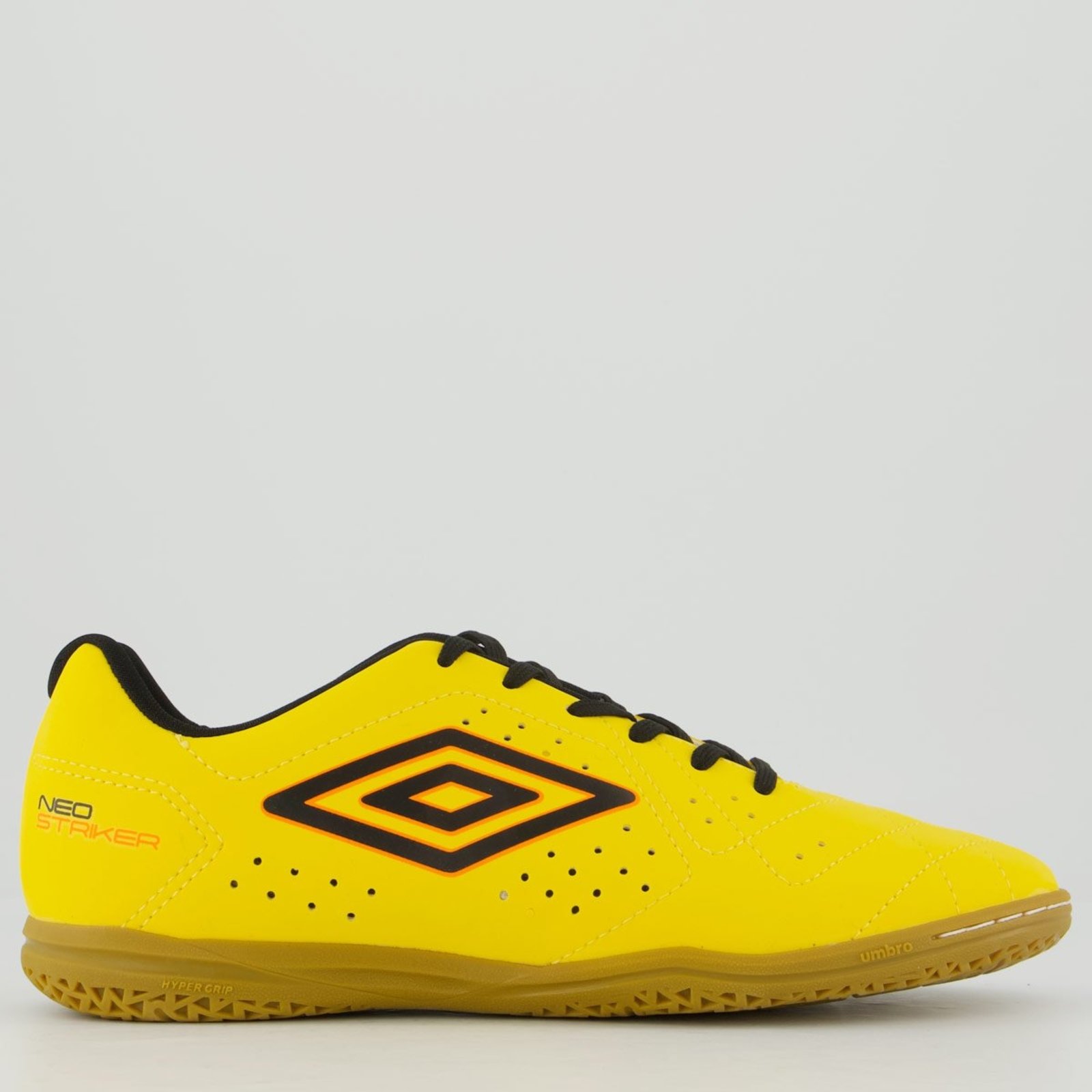 Chuteira Umbro Neo Striker II Futsal Amarela e Preta