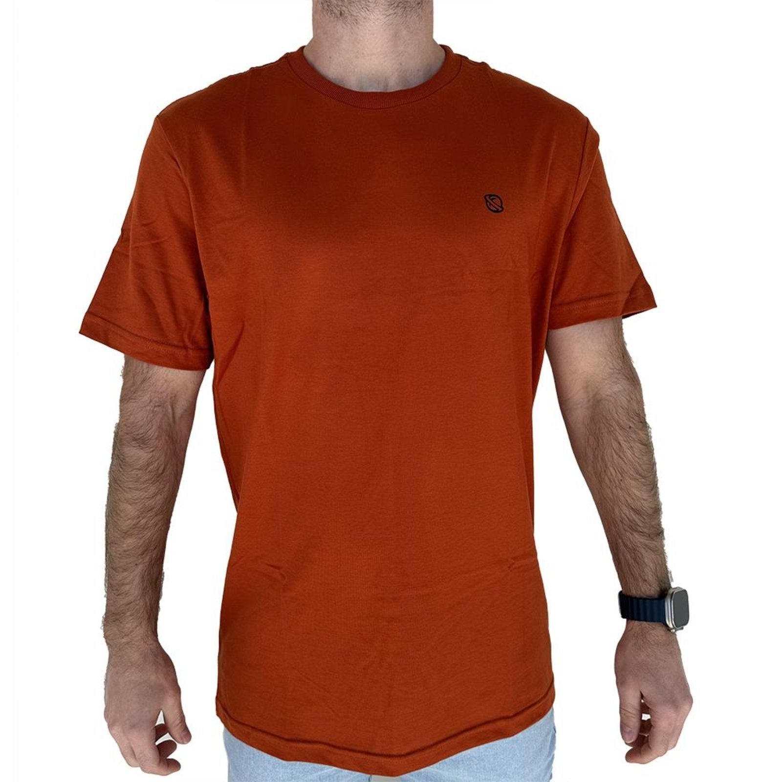 Camiseta Lost Basics Saturno WT24 Masculina Rubro Dust