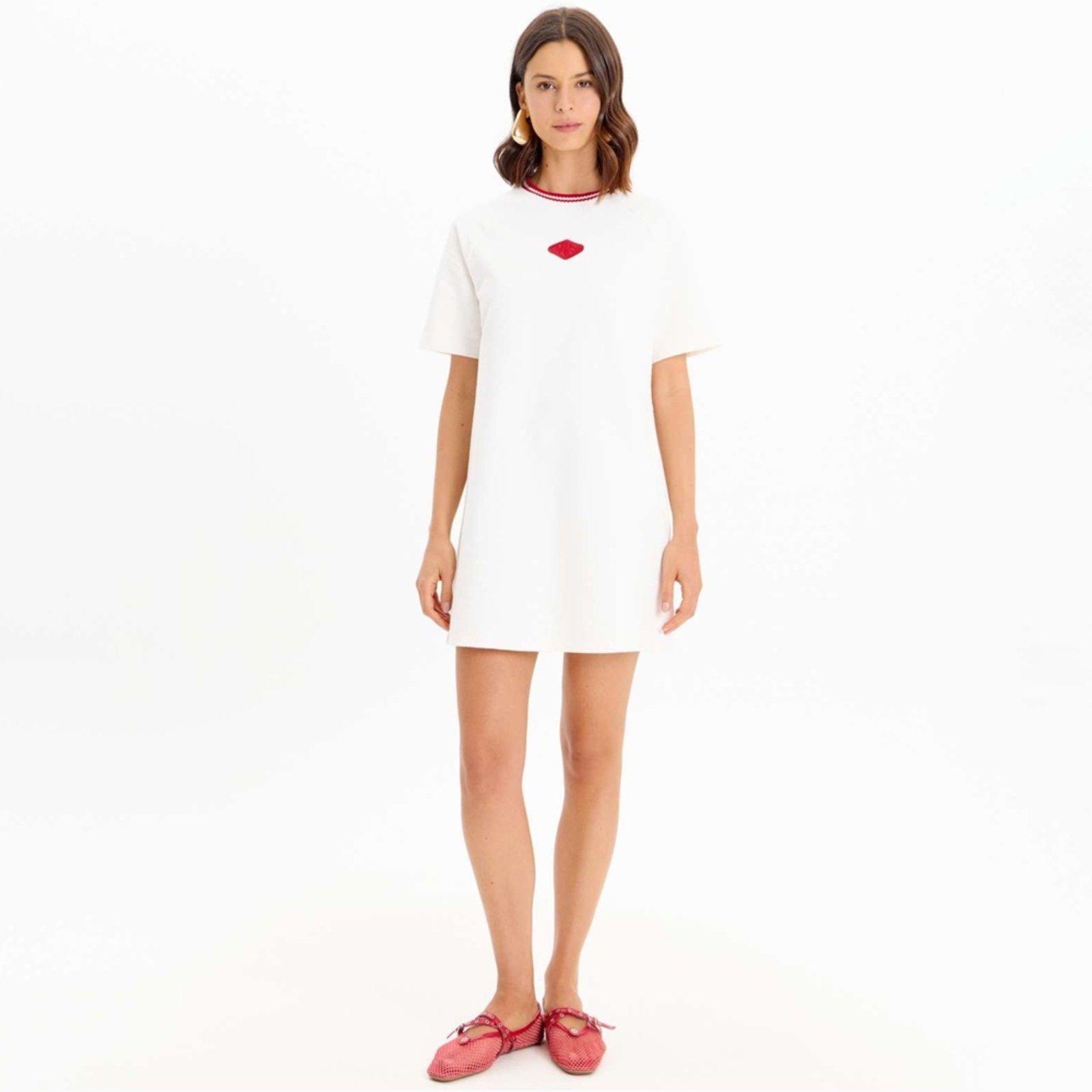 Vestido Easy Lança Perfume Patch In25 Off White Feminino