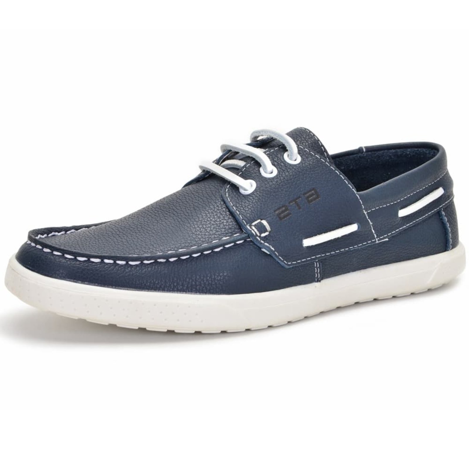 Dockside Masculino Mocassim de Couro Clube do Sapato de Franca New DFT Veleiro Azul