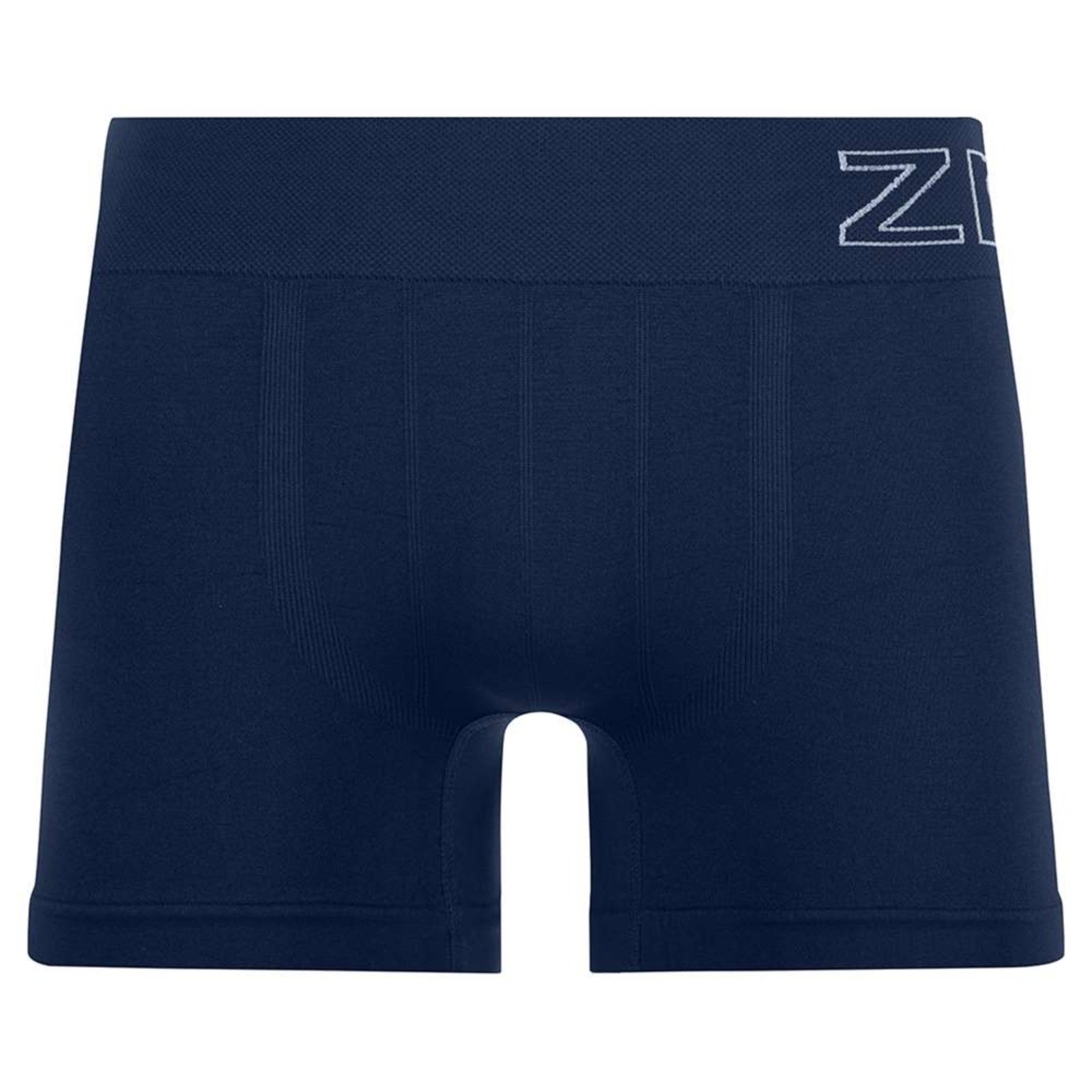 Cueca Boxer com Jacquard no Cós Sem Costura Navy Zee Rucci
