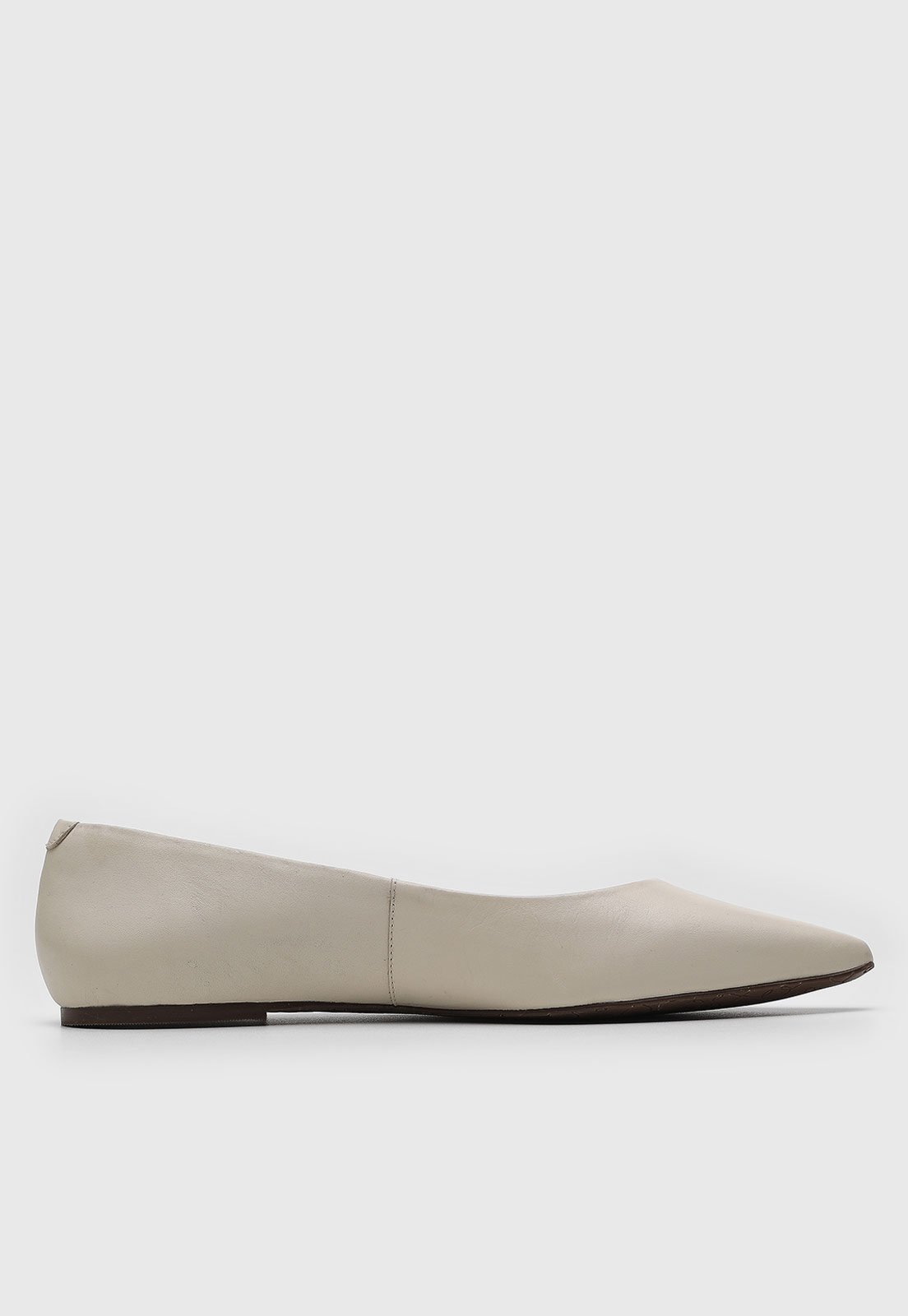 Vista 3 Sapatilha Feminina Capodarte Bico Fino Off-White off-white white Capodarte off-white white