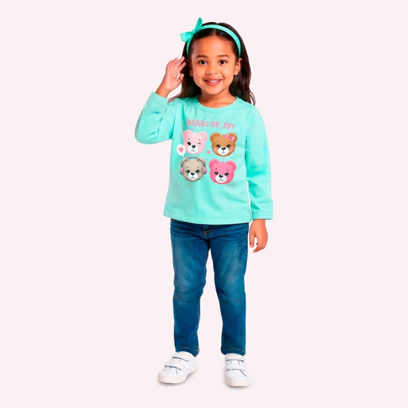 Infantil - Blusa Menina Ursinhos Kyly