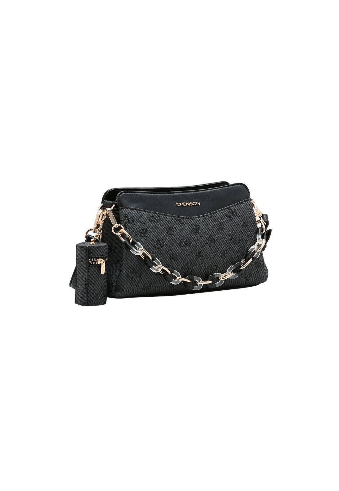 Bolsa Feminina Chenson Monograma Atemporal 3485416 Preto