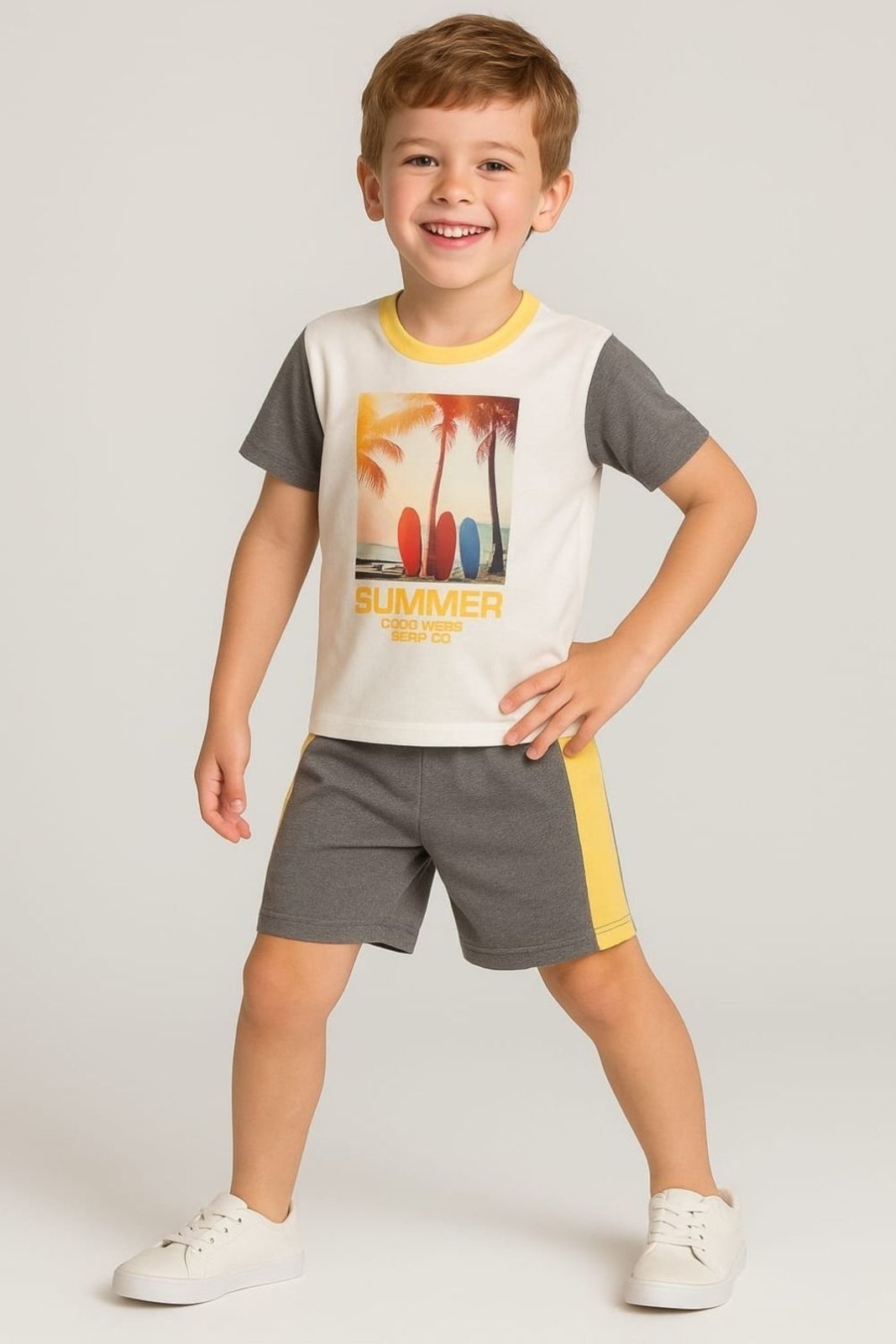 Infantil – Conjunto Bem Vestir Menino Camiseta e Bermuda