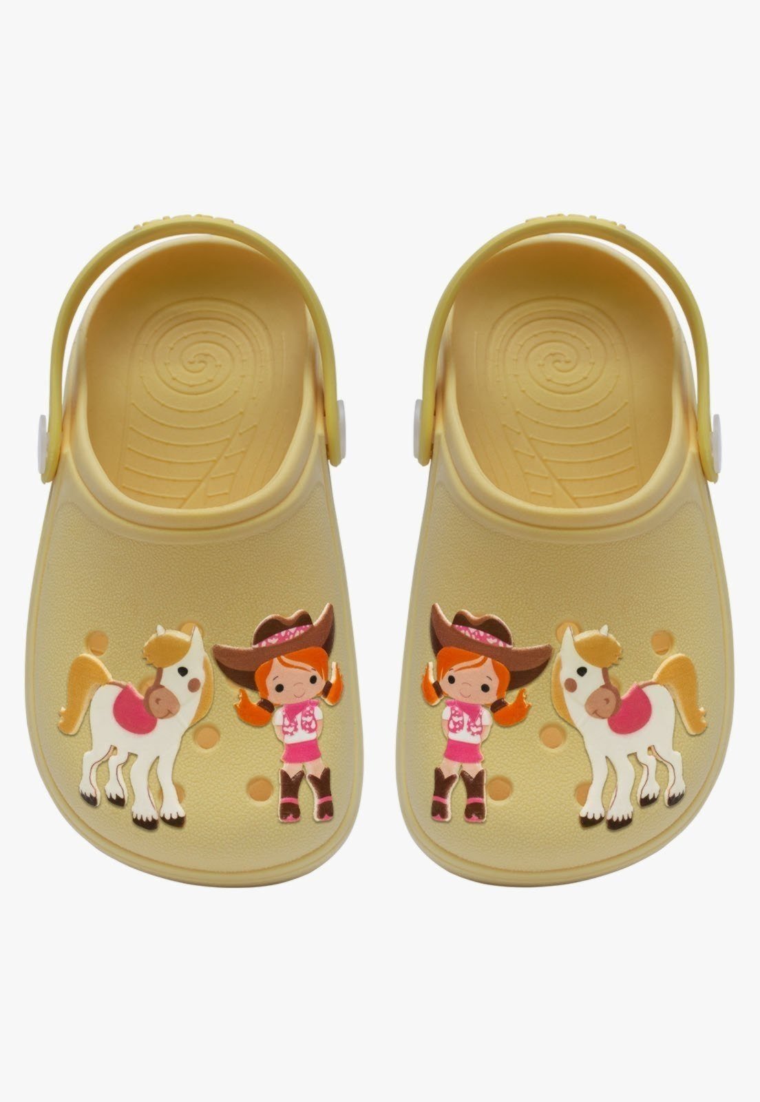 Infantil – Sandalia Babuche Pópidi Menina Cowgirl Amarelo