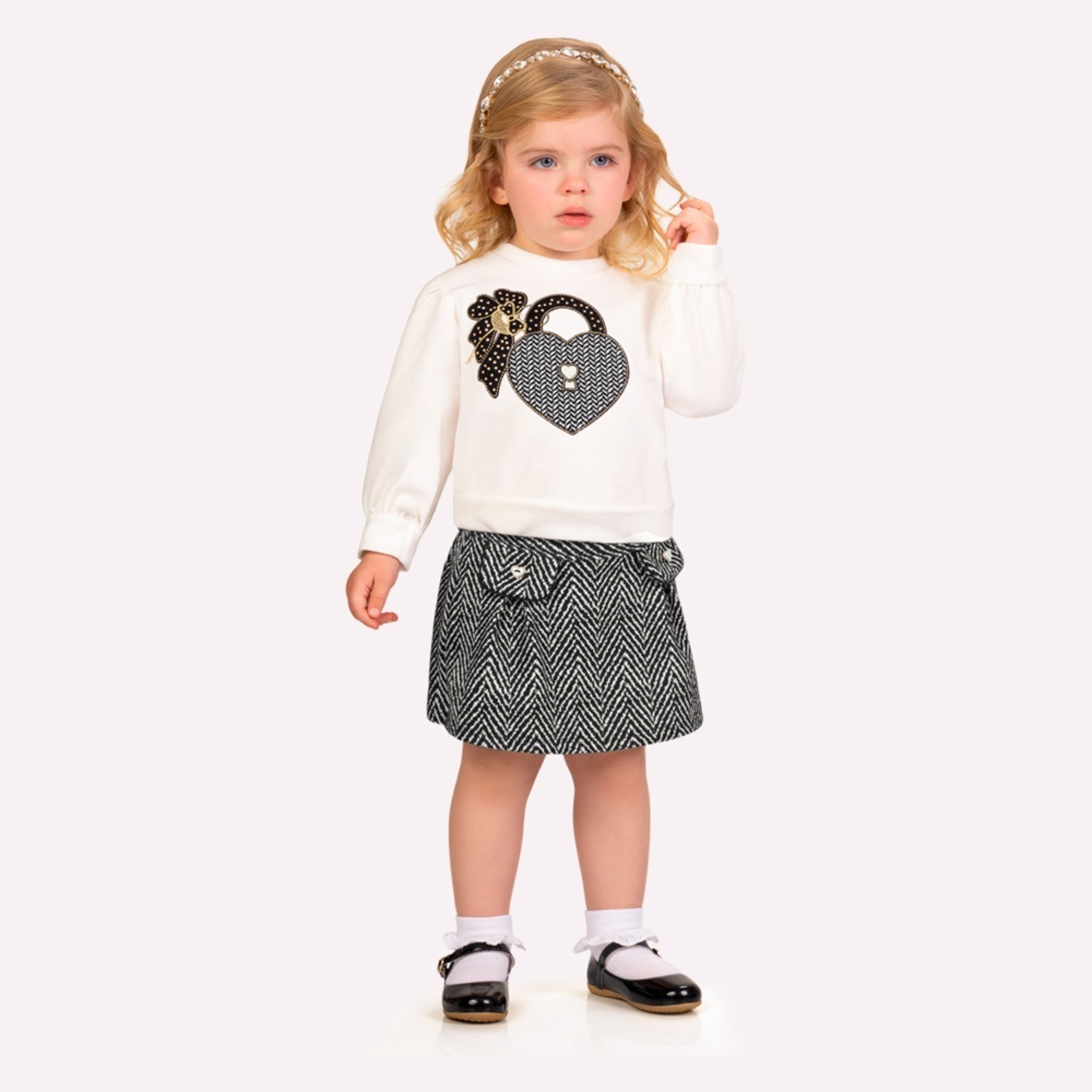 Infantil - Conjunto Menina Bordado Milon