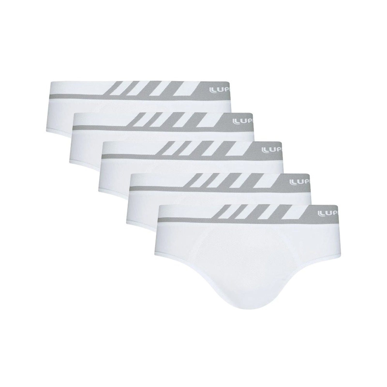 Kit 5 Cuecas Slip Sem Costura Microfibra Adulto Lupo 691