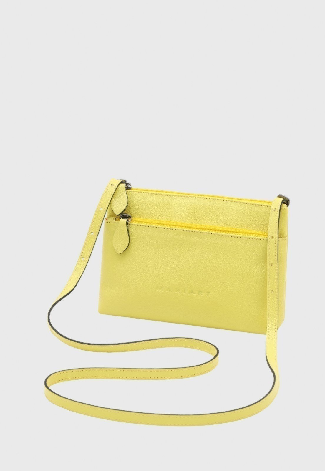 Bolsa Transversal de Couro Mariart Ágata Citrus